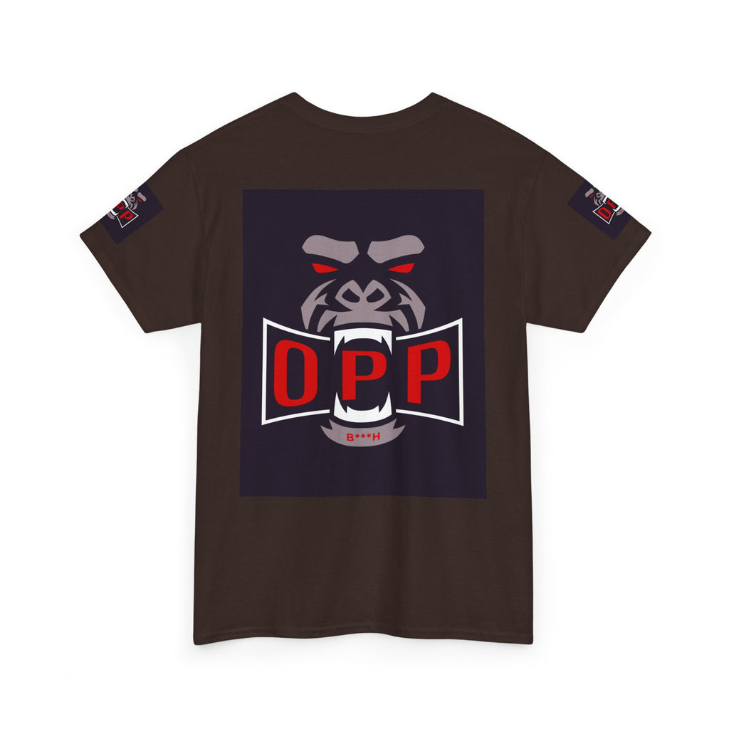 Gorilla OPP Graphic Tee — Bold Red & Black Urban Streetwear Shirt