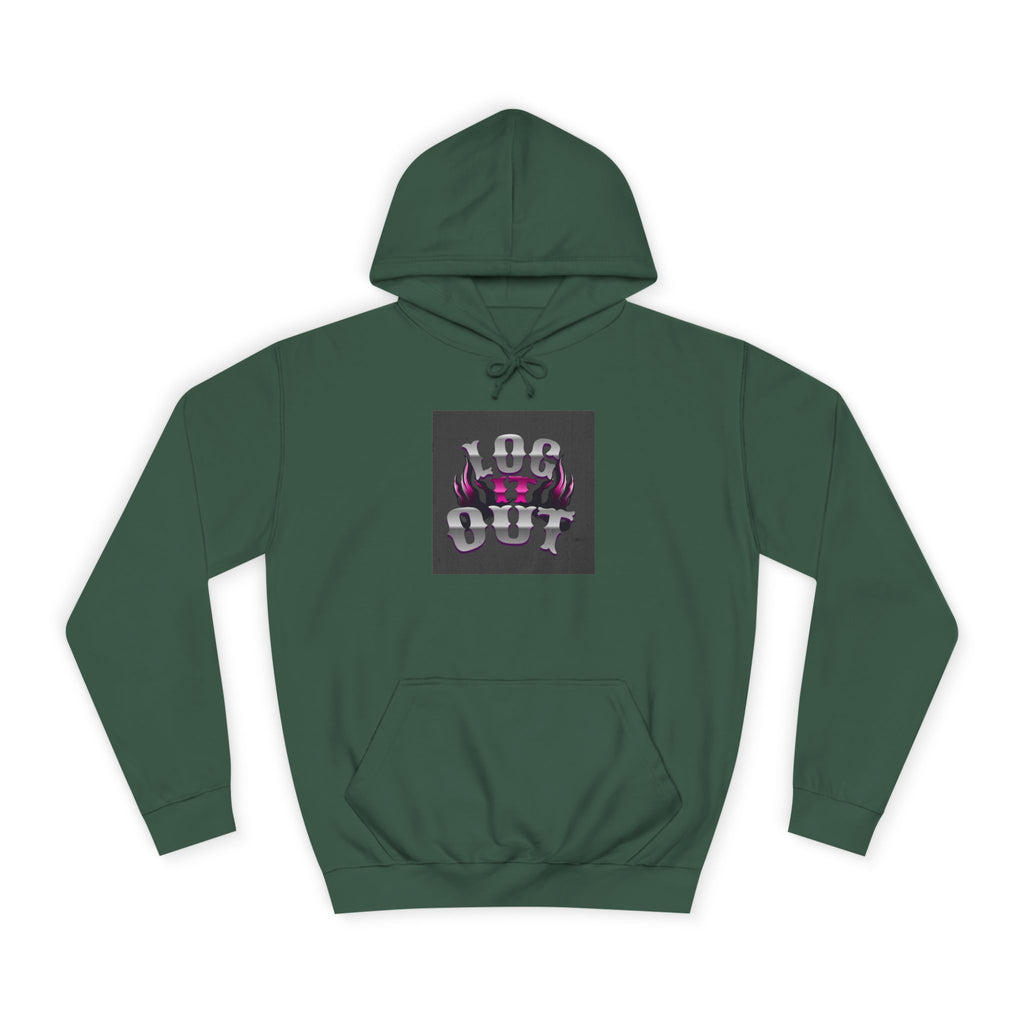 Cool Unisex Log it out Hoodie, Perfect for Any one, Trendy Custom Apparel, Casual Wear, Gift, Streetwear Style