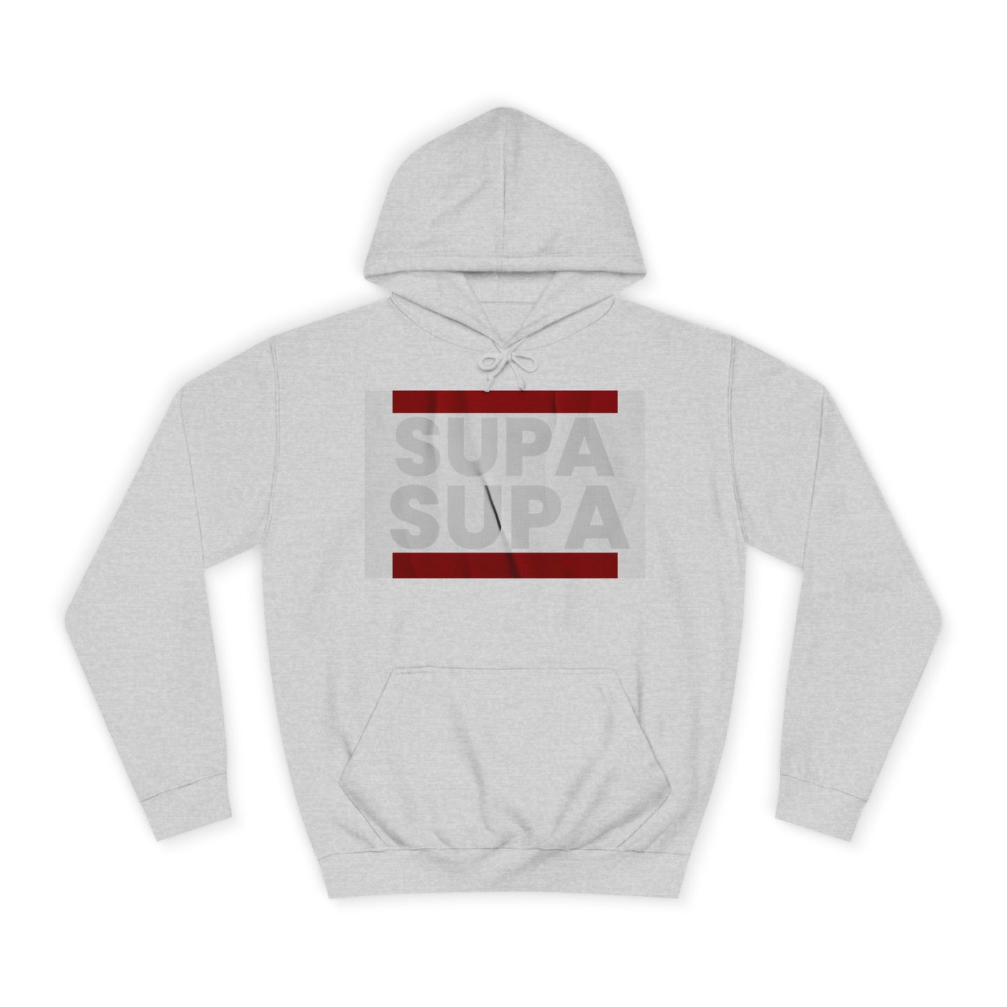 Unisex Hoodie with 'SUPA SUPA' Design, Cool Casual Wear, Perfect, Gifts for Graduates, Cozy Layering