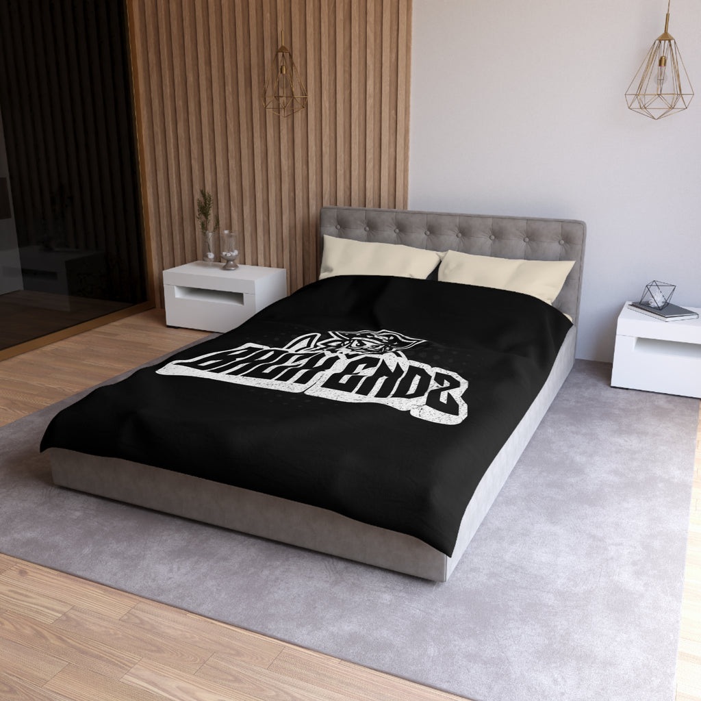 Pirate Skull 'Back Endz' Microfiber Duvet Cover — Bold Gamer / Tech Skull Bedding