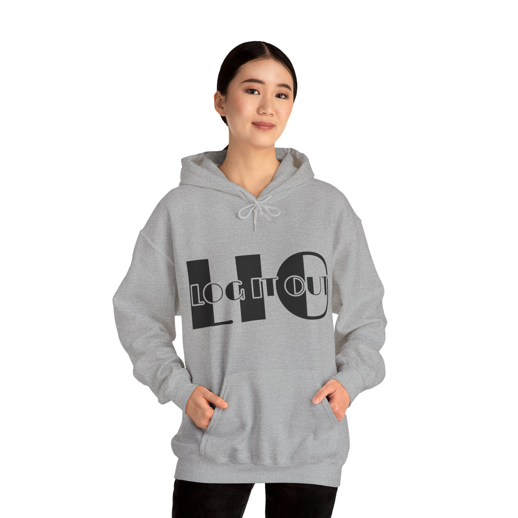 Log it out Unisex Heavy Blend™ Hooded Sweatshirt
