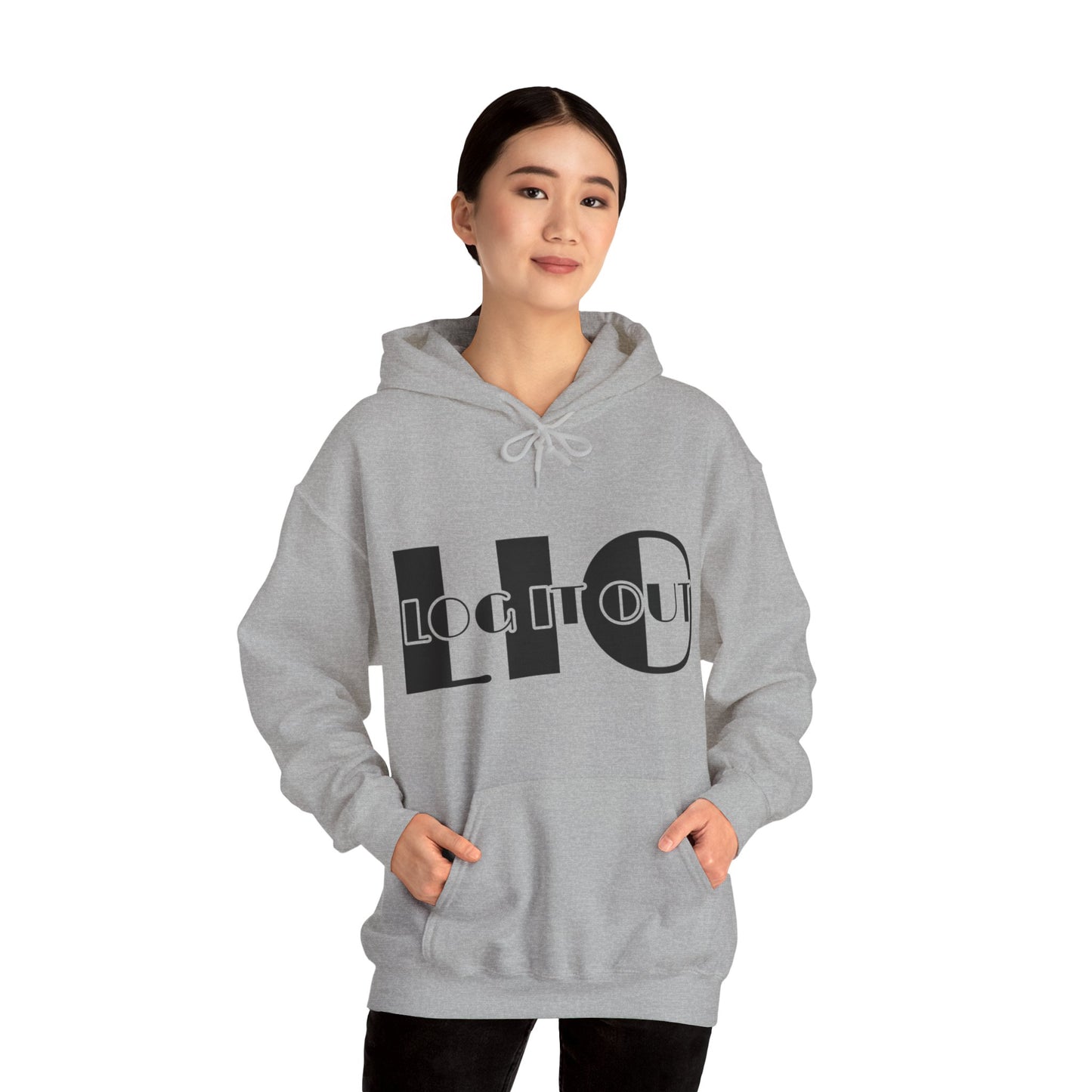 Log it out Unisex Heavy Blend™ Hooded Sweatshirt