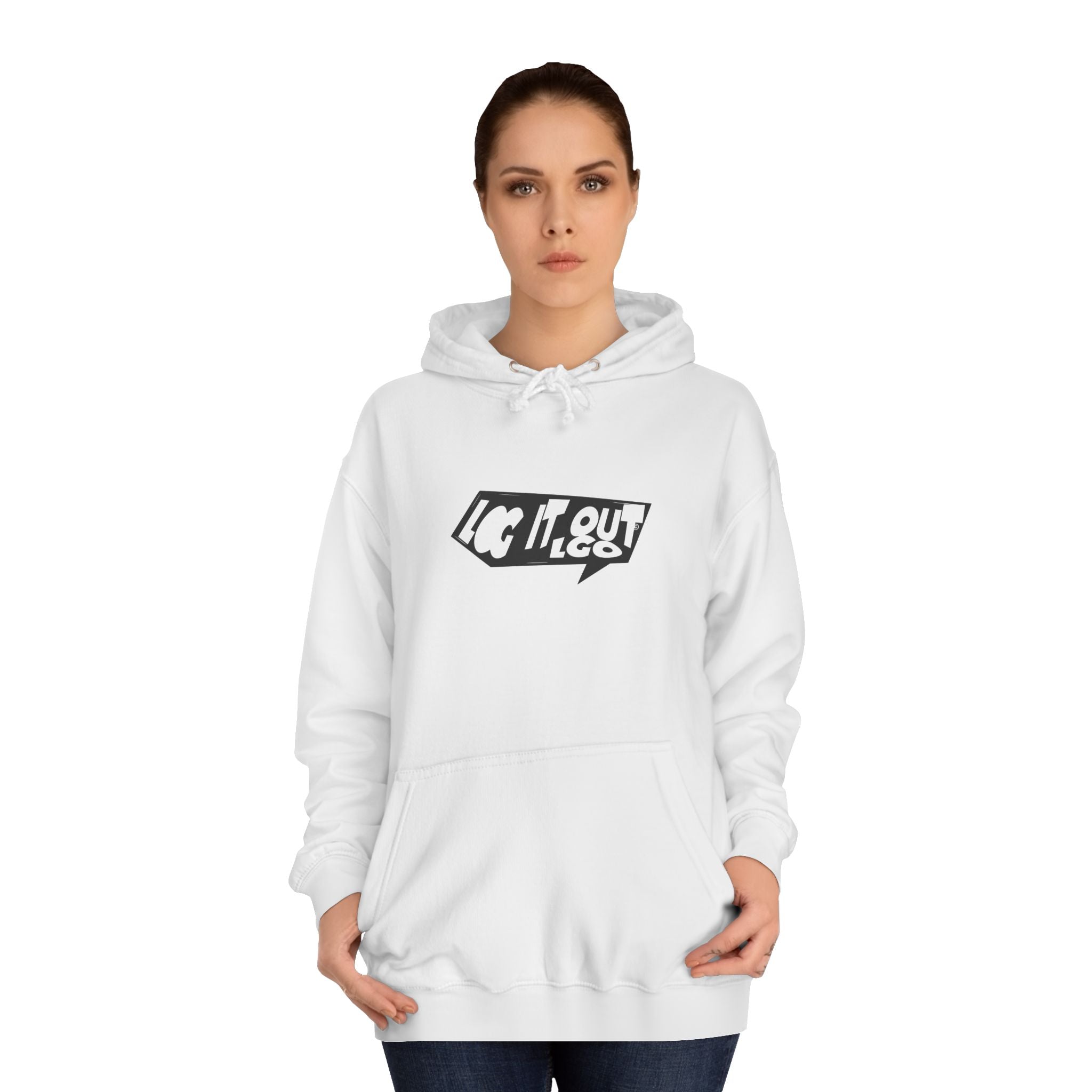 Chill Vibes Unisex Log it out Hoodie - Perfect for Campus Wear, Gifts, Casual Outfits, Fall/Winter Style, Cozy Fashion