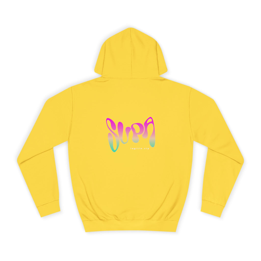 Colorful Unisex Supa Hoodie, Stylish Sweatshirt, Cozy Apparel, Gift, Trendy wear, Motivational Fashion