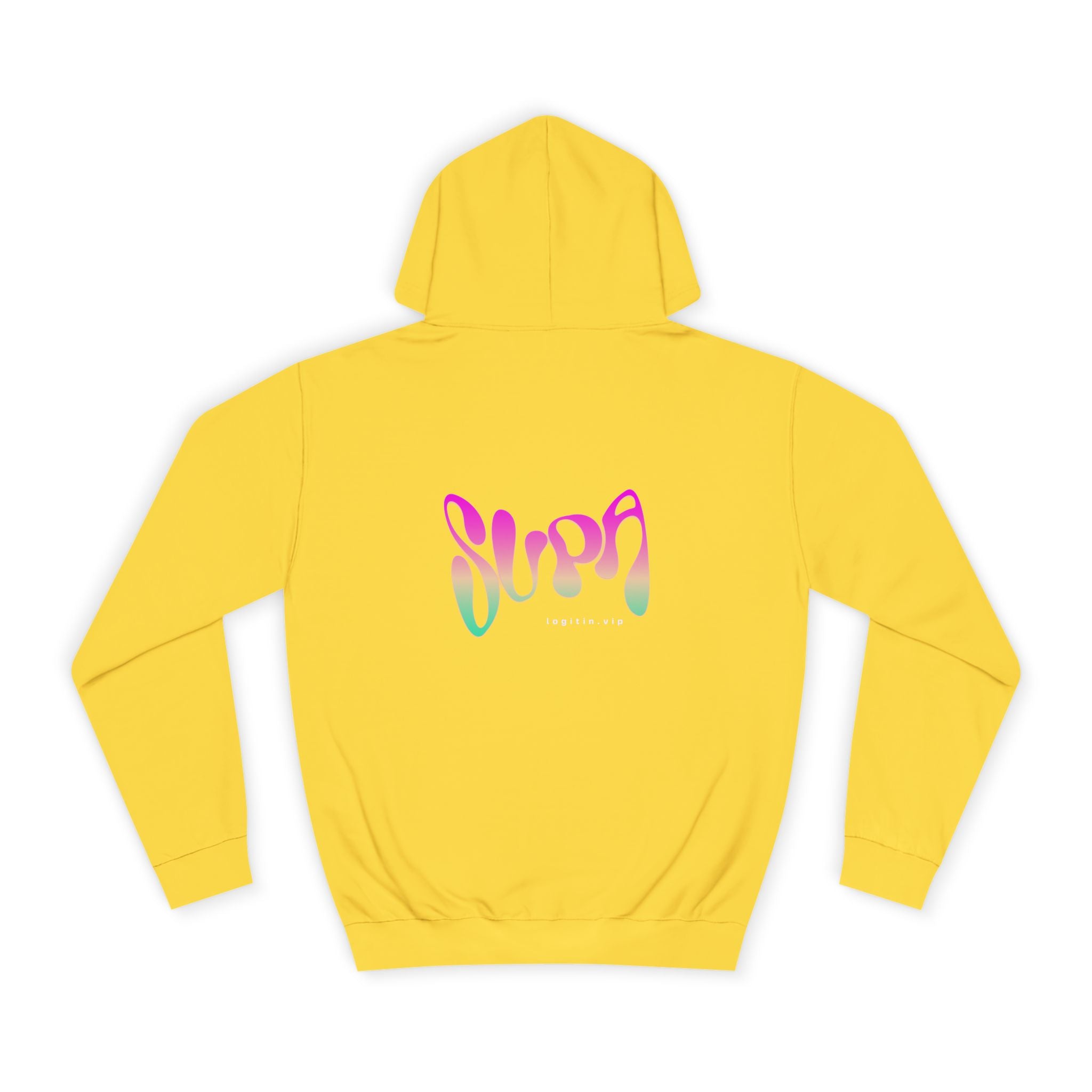 Colorful Unisex Supa Hoodie, Stylish Sweatshirt, Cozy Apparel, Gift, Trendy wear, Motivational Fashion