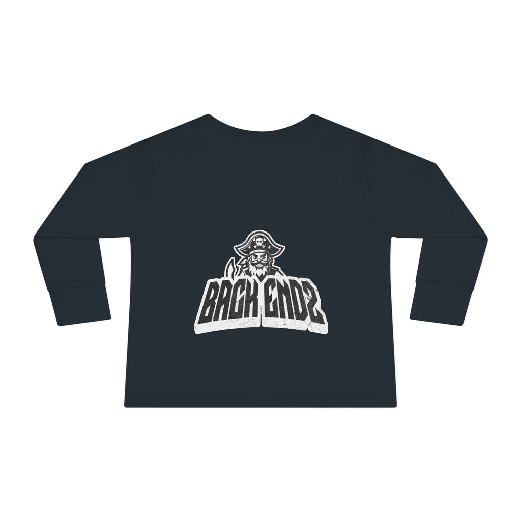 Toddler Long Sleeve Tee — Pirate Skull "Back Endz" Graphic