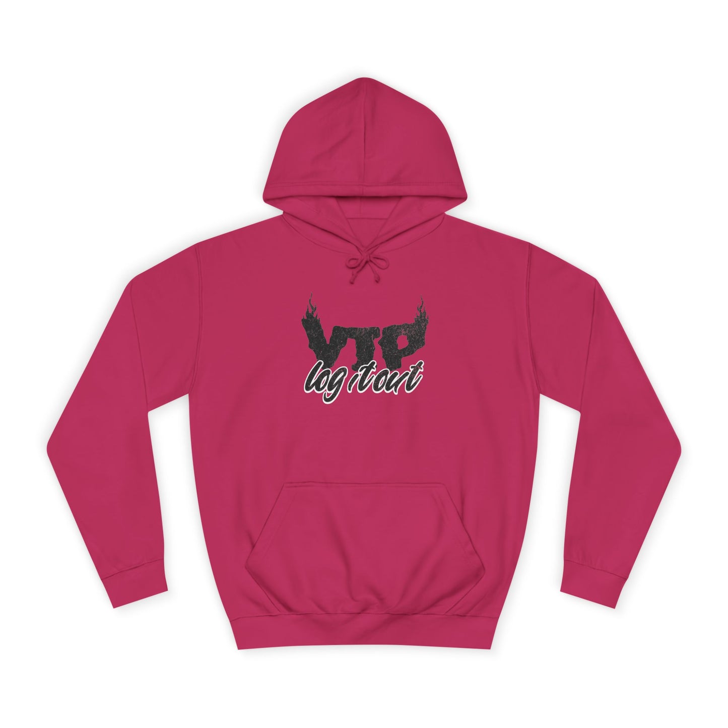 Unisex Log it Out Hoodie with Bold Logo, Casual Streetwear, Perfect for Any Thing, Comfortable Gift for Everyday Wear