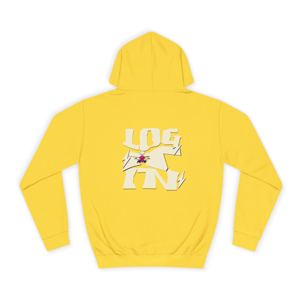 Cozy Unisex Log it in Hoodie - Floral Design, Ideal Gift, Casual Wear, Spring Wardrobe Essentials