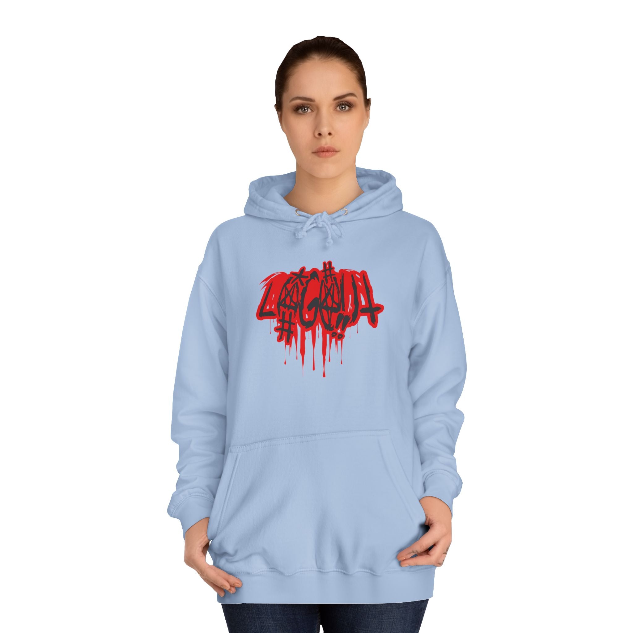 Bold Graffiti log out Hoodie, Unisex Streetwear, Comfortable Casual Wear,