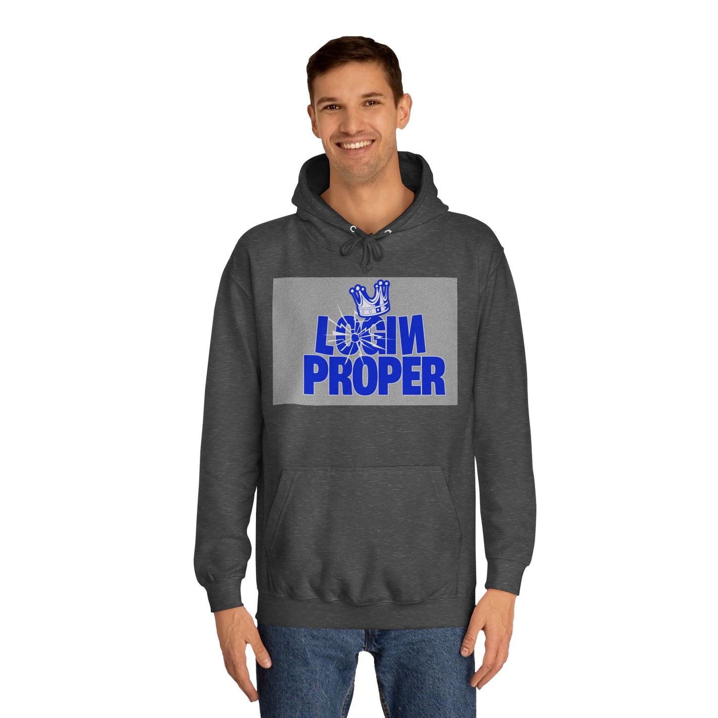 Unisex Hoodie - 'Login Proper' Trendy Spirit Wear, Casual Streetwear, Gift, Cozy Lounge Sweatshirt