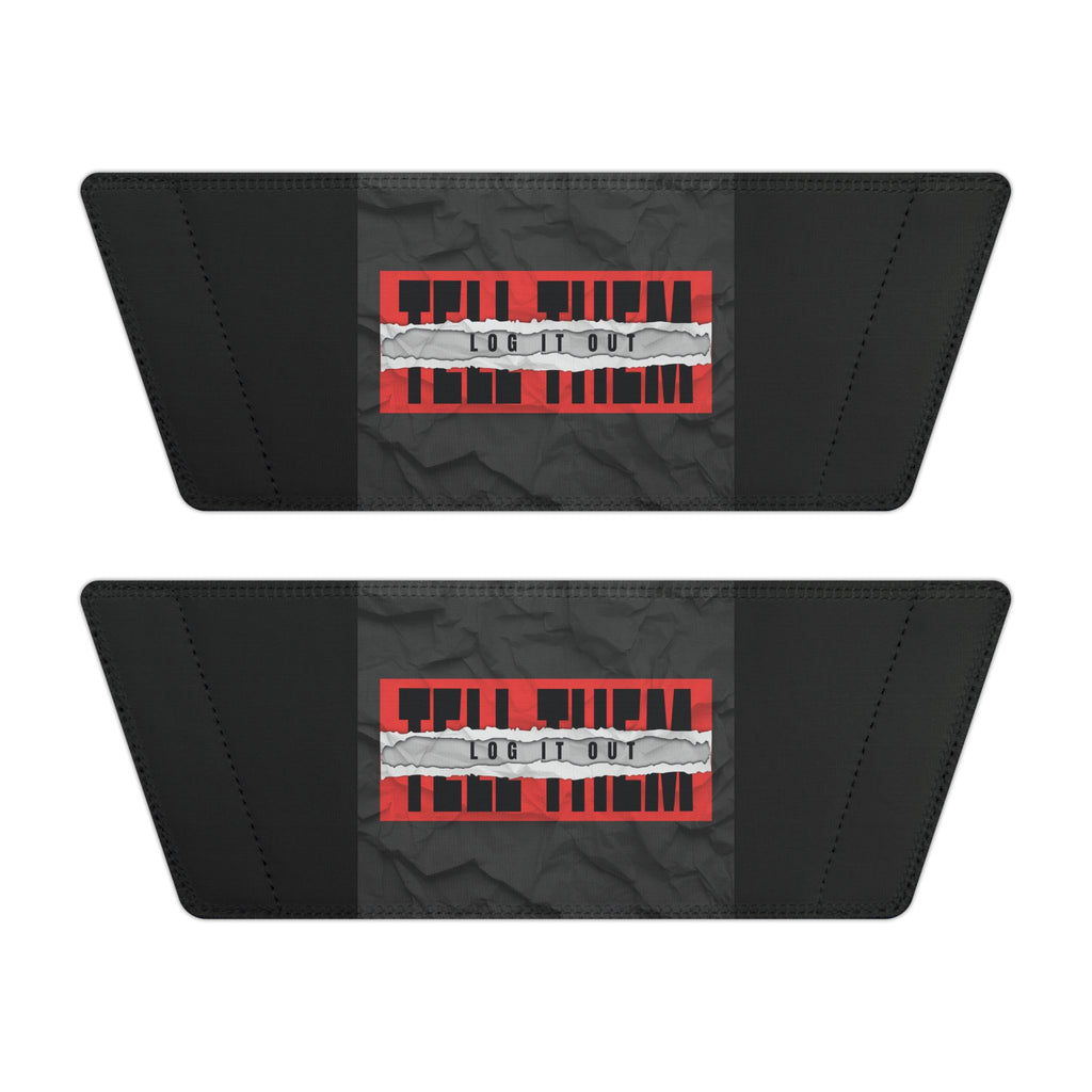 Men's Slide Sandals — "LOG IT OUT" Graphic Adjustable Strap Slides