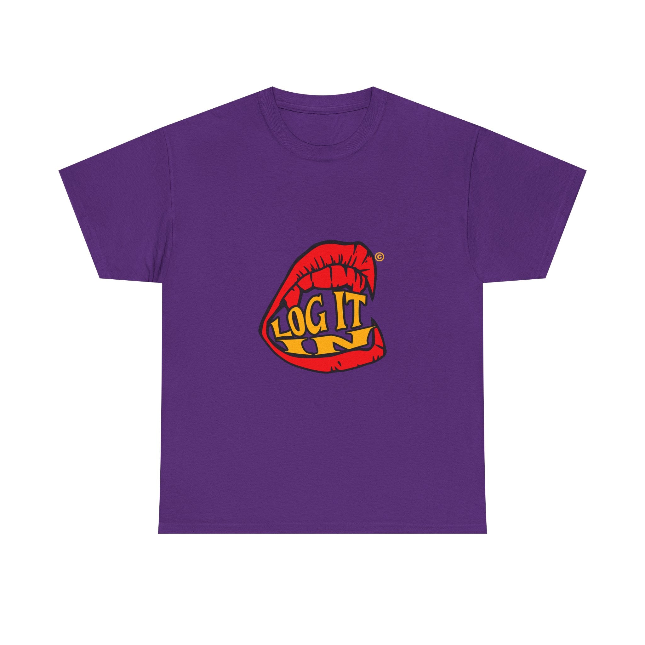 T-Shirt — Bold Logo "Log It in" Graphic Tee