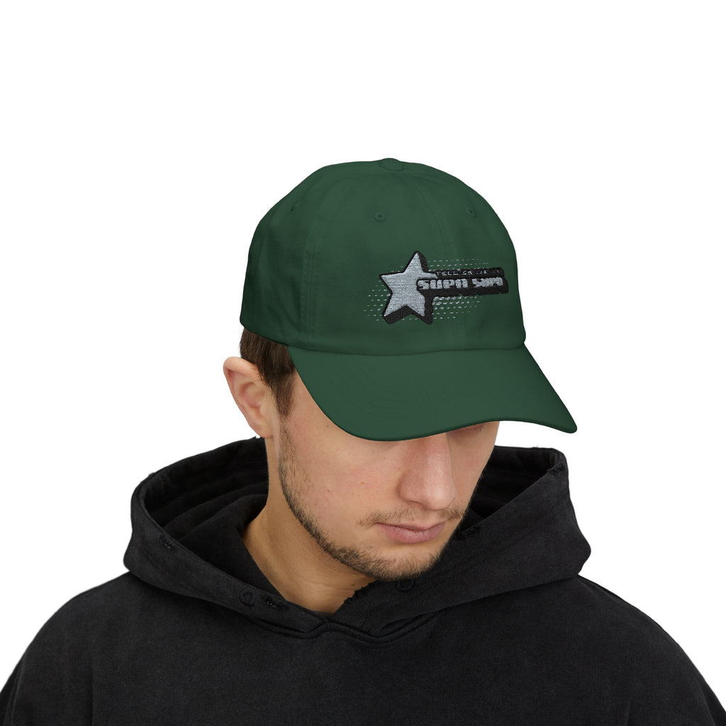Shooting Star Embroidered Cap — 'Tell em log it in' Hat