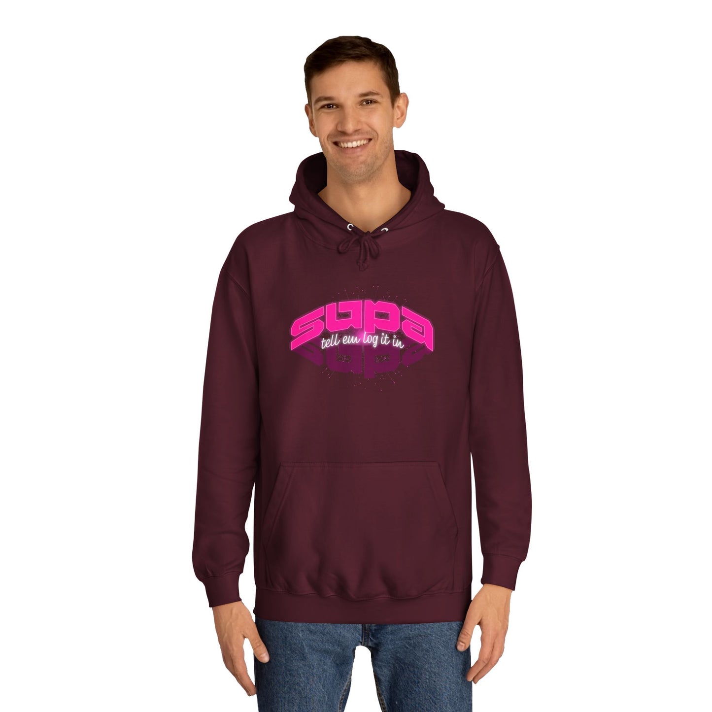Stylish Trendy Hoodie with 'Supa' Design, Unisex Casual wear for Everyone, Perfect for Everyday Life, Gift, Bright hoodie