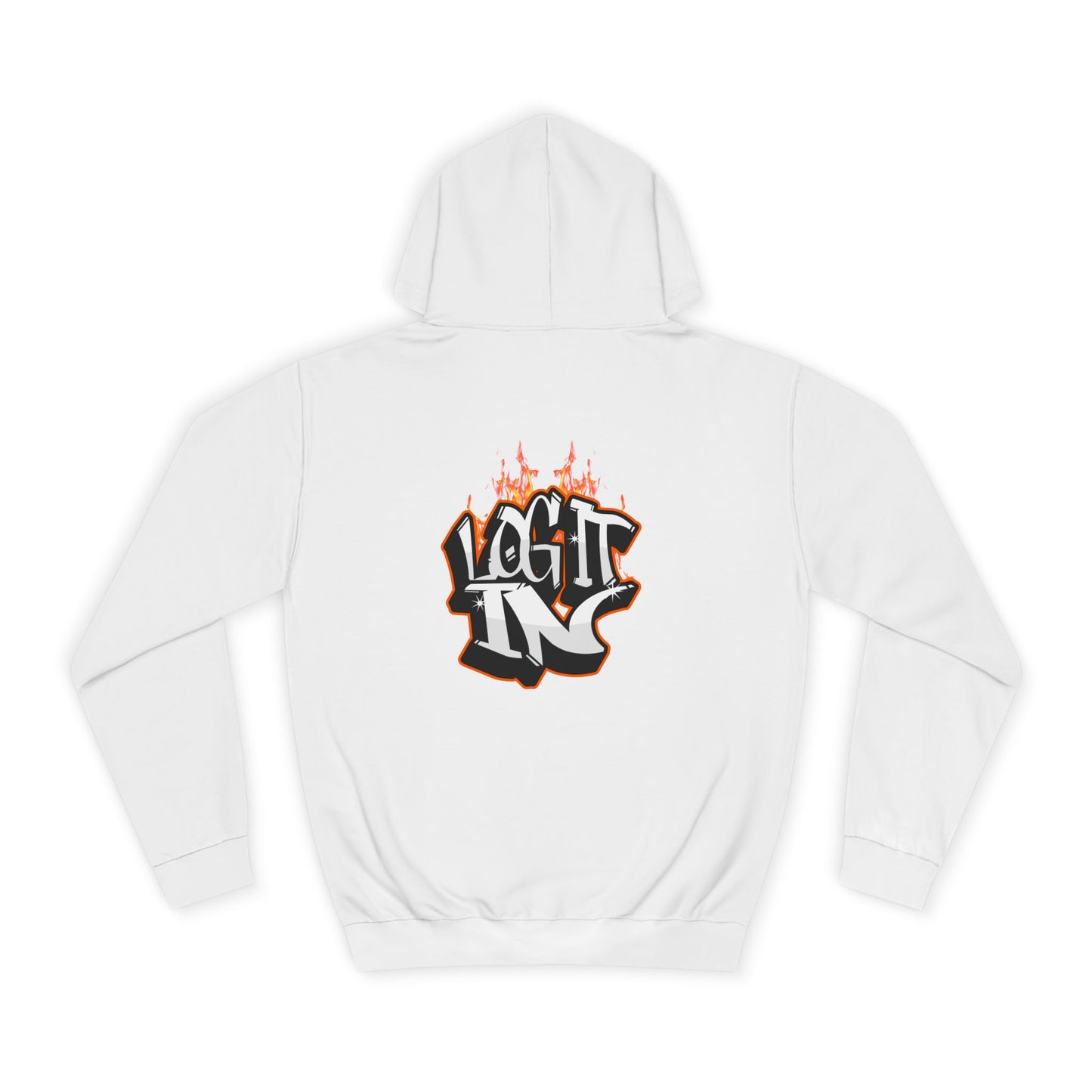 Stylish Unisex Log it in Hoodie, Casual Streetwear, Graphic Pullover, Trendy Everyday Wear, Cozy Hoodie