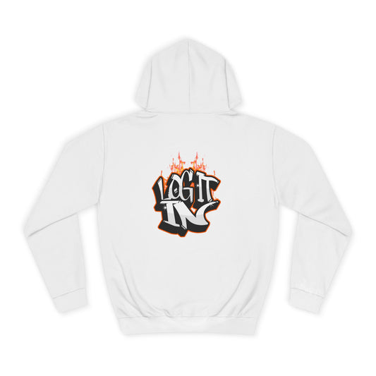 Stylish Unisex Log it in Hoodie, Casual Streetwear, Graphic Pullover, Trendy Everyday Wear, Cozy Hoodie