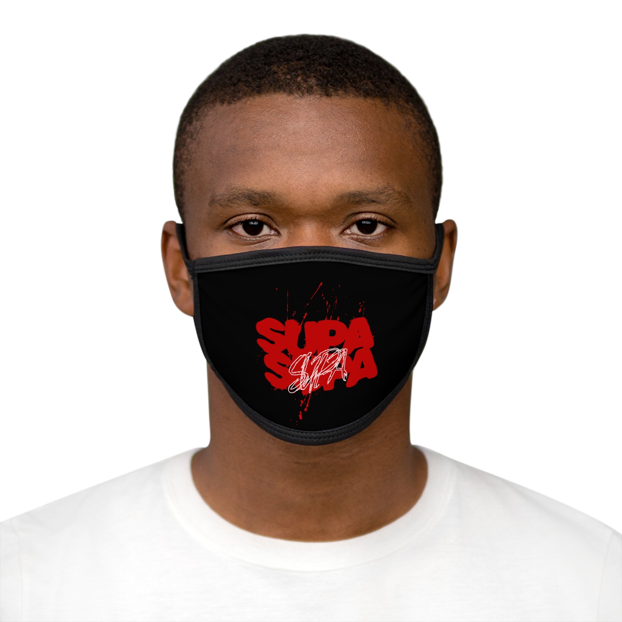 Supa Supa Red Graffiti Face Mask