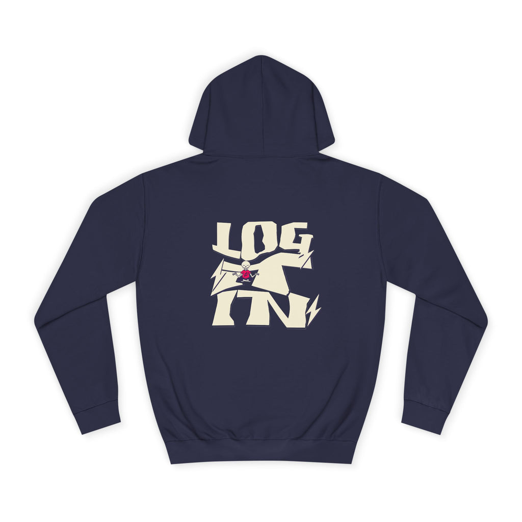 Cozy Unisex Log it in Hoodie - Floral Design, Ideal Gift, Casual Wear, Spring Wardrobe Essentials