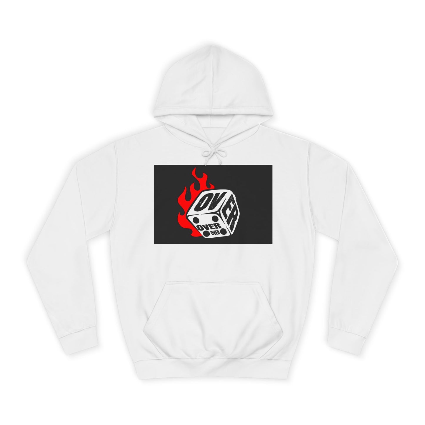OVER Graphic Hoodie, Oversized Sweatshirt, Trendy Unisex Hoodie, Gift, Casual Layering Top