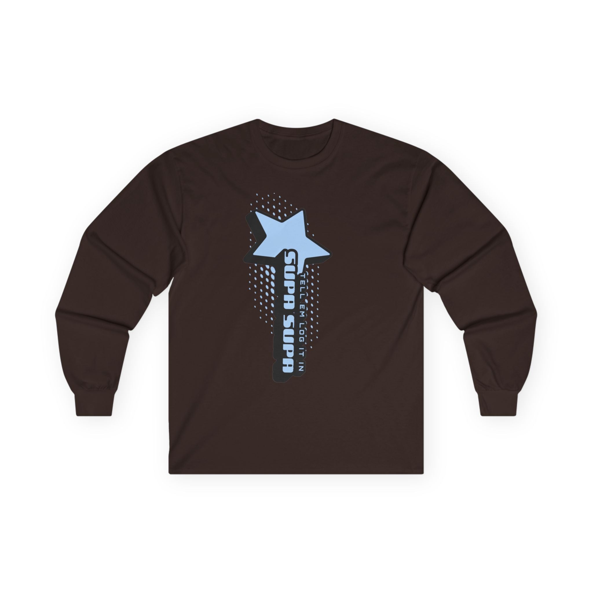 Star Wand Long Sleeve Tee — "Tell em log it in" Graphic Shirt