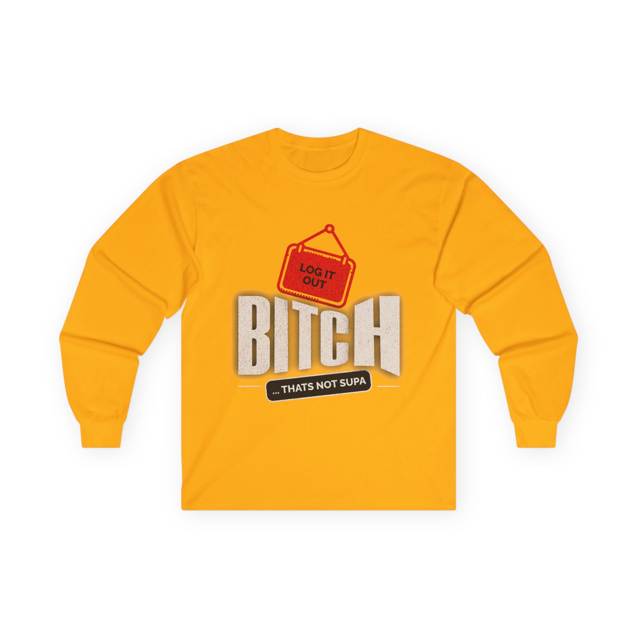 Long Sleeve Tee — 'Log It Out' Graphic Shirt