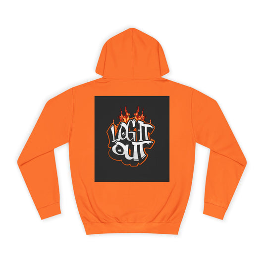 Stylish Unisex Hoodie with 'Log It Out' Design, Cozy Wear, Trendy Streetwear, Perfect for Parties
