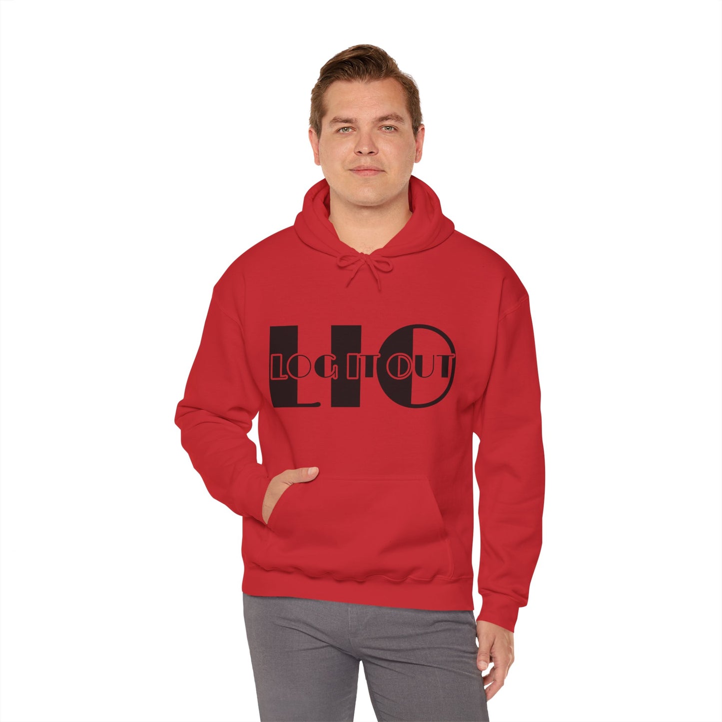 Log it out Unisex Heavy Blend™ Hooded Sweatshirt