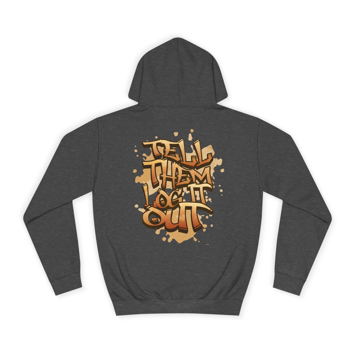 Unisex Hoodie with Graffiti Art, Streetwear Style, Casual Outfit, Gift, Trendy Hoodie for Everyday Life