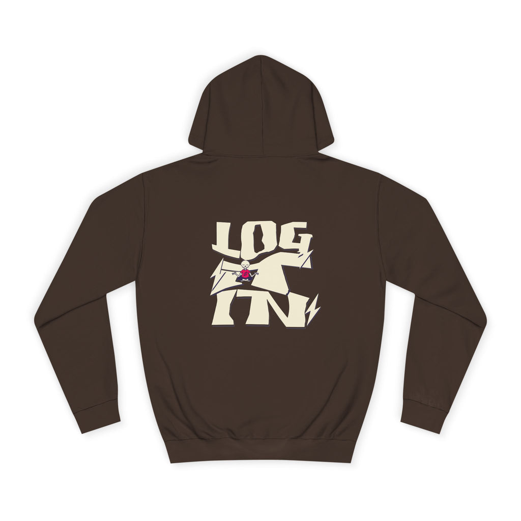 Cozy Unisex Log it in Hoodie - Floral Design, Ideal Gift, Casual Wear, Spring Wardrobe Essentials