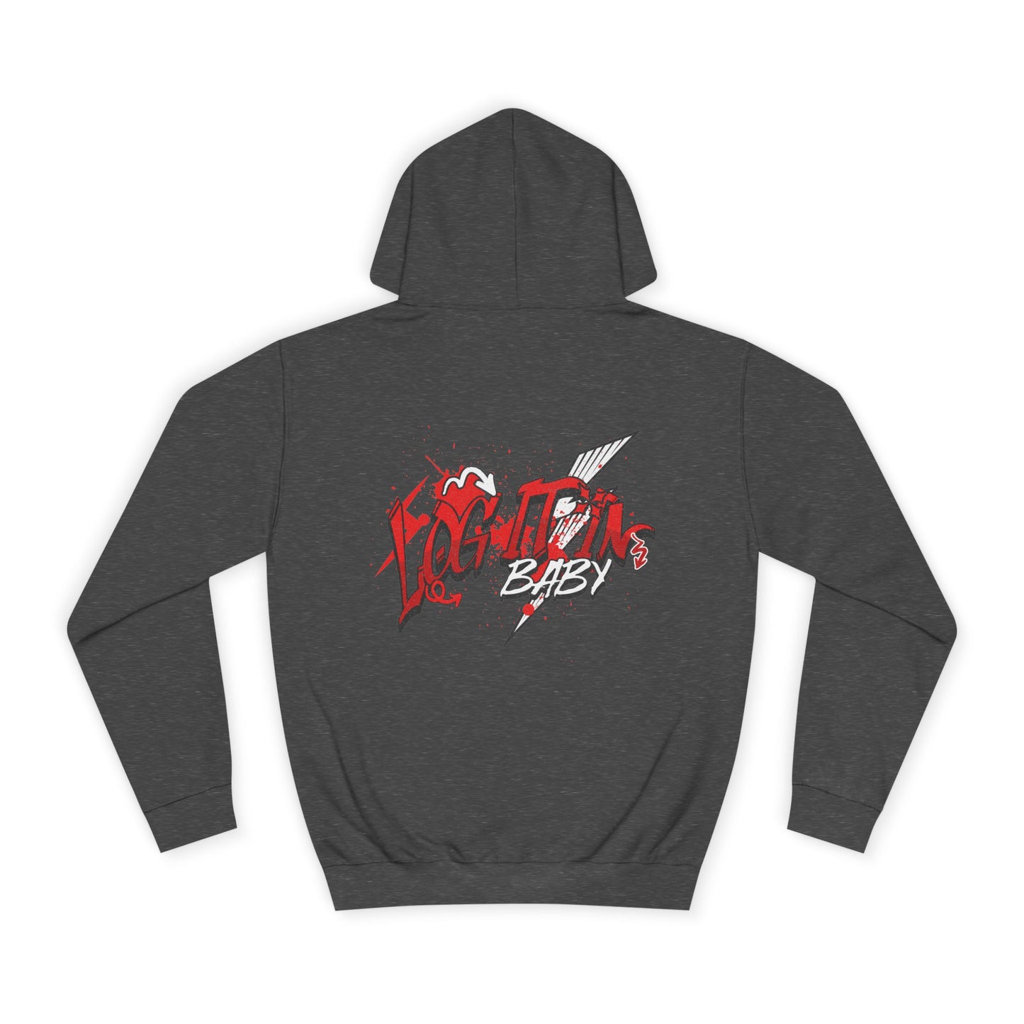 Unisex Log it out Hoodie with Bold Design, Trendy Apparel, Streetwear Gift, Casual Hoodie, Unisex Everyday Fashion