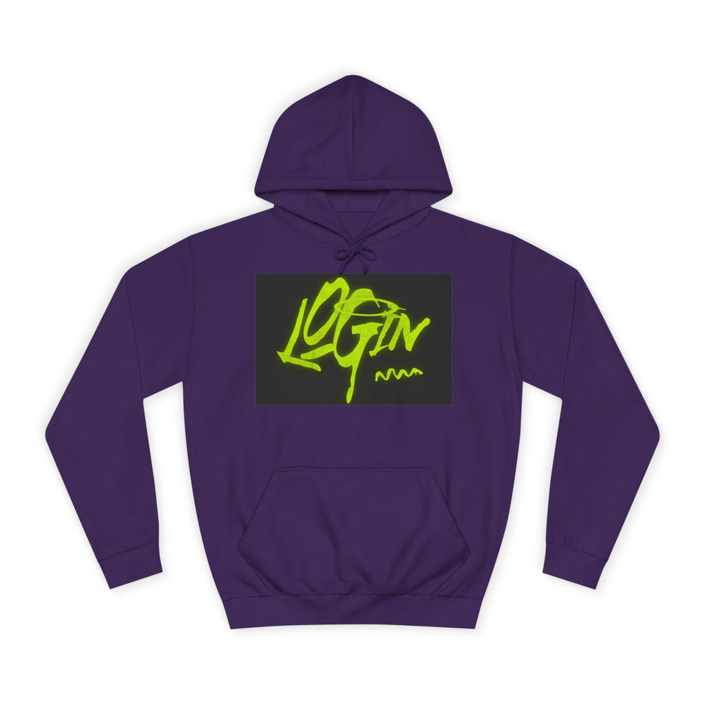 Trendy Unisex Hoodie - 'LOGIN' Graphic Design