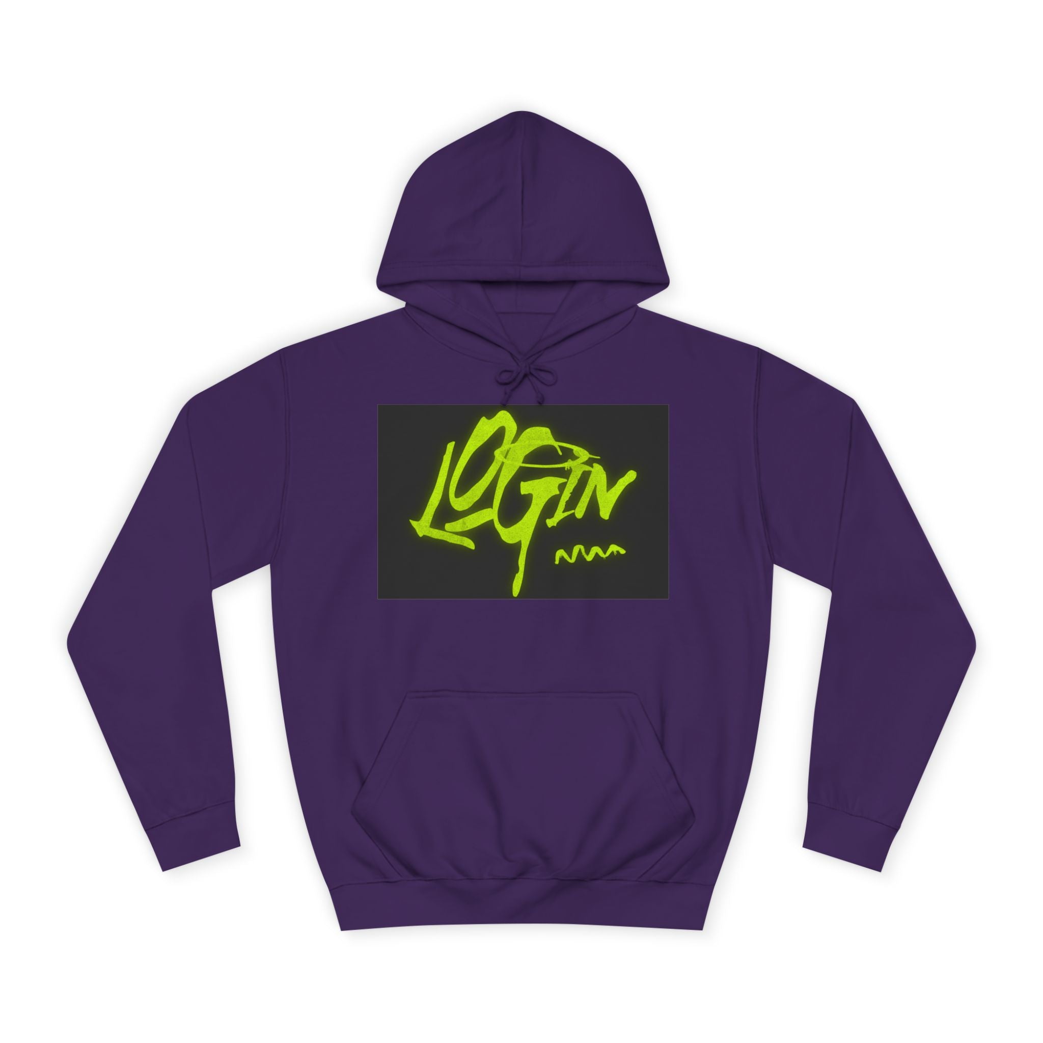 Trendy Unisex Hoodie - 'LOGIN' Graphic Design