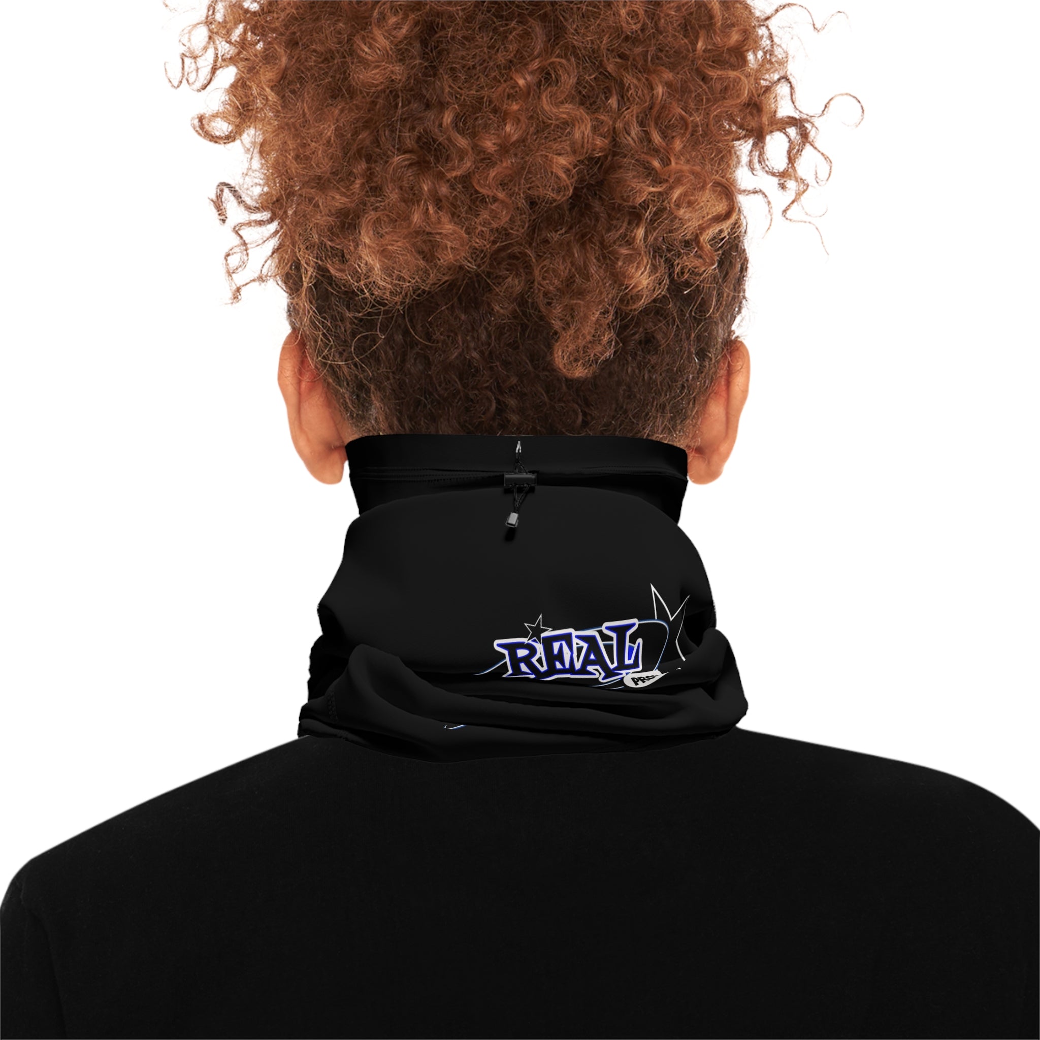 Winter Neck Gaiter — "Real proper" Logo Face Mask with Drawstring