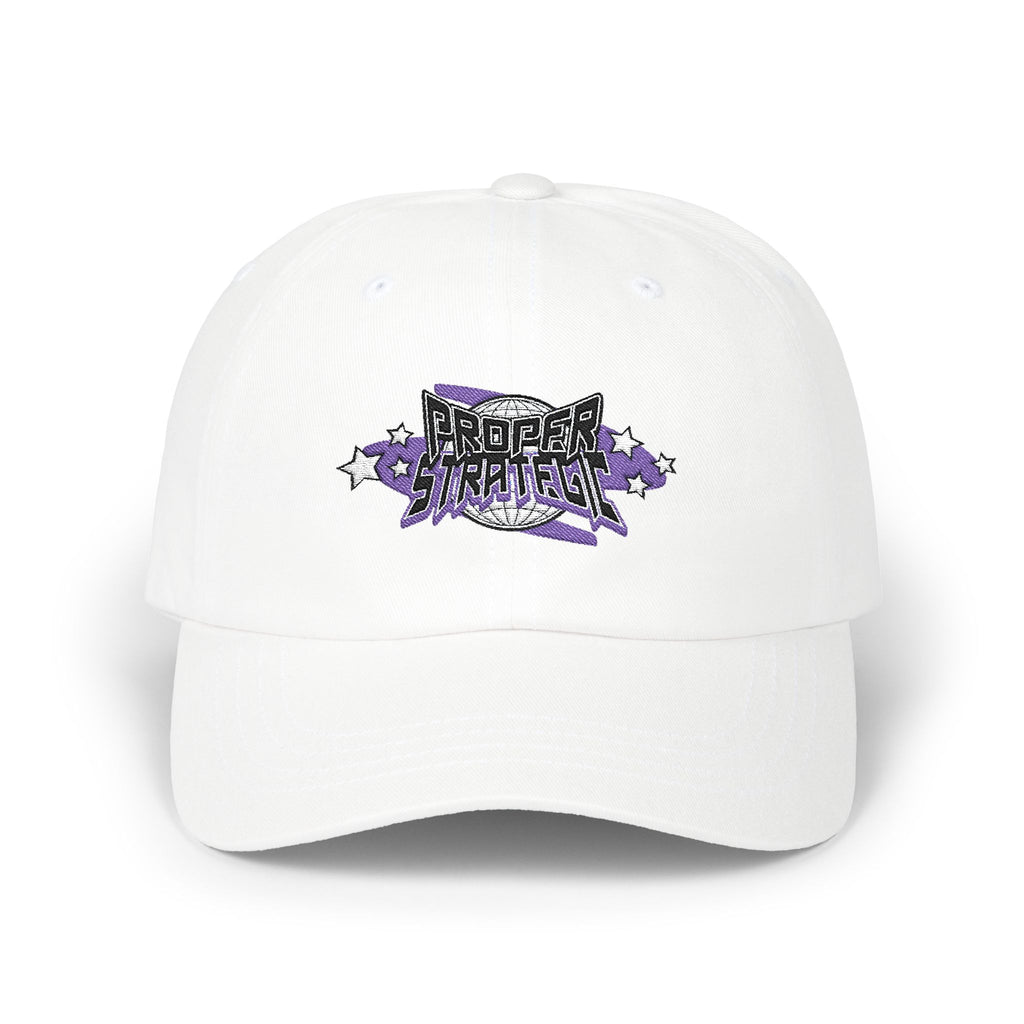 — Purple Floral ‘Strategic’ Embroidered Hat