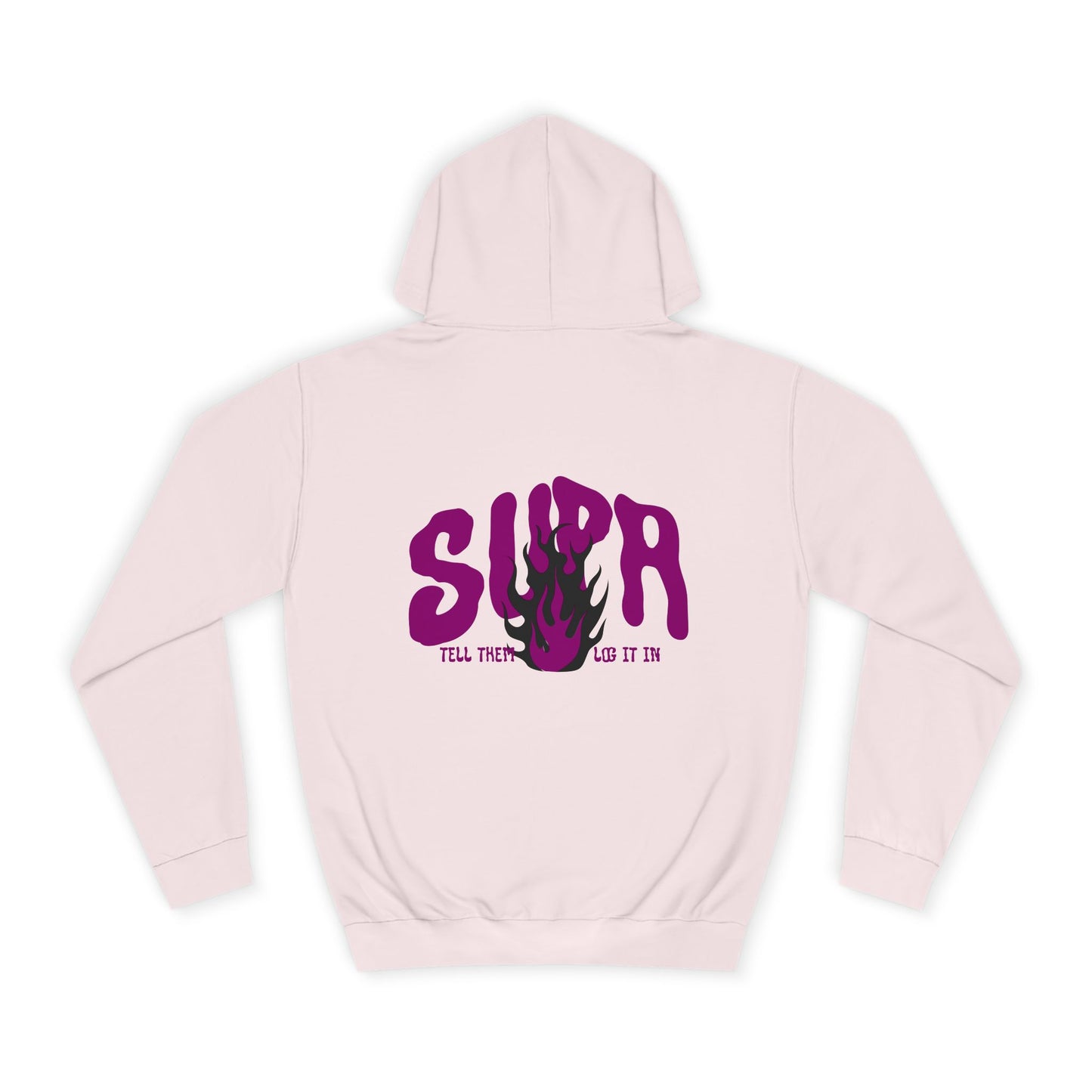 Trendy Unisex SUPA Hoodie with Unique Flame Design - Perfect for Any One, Casual Wear, Gifts, Streetwear, or Events