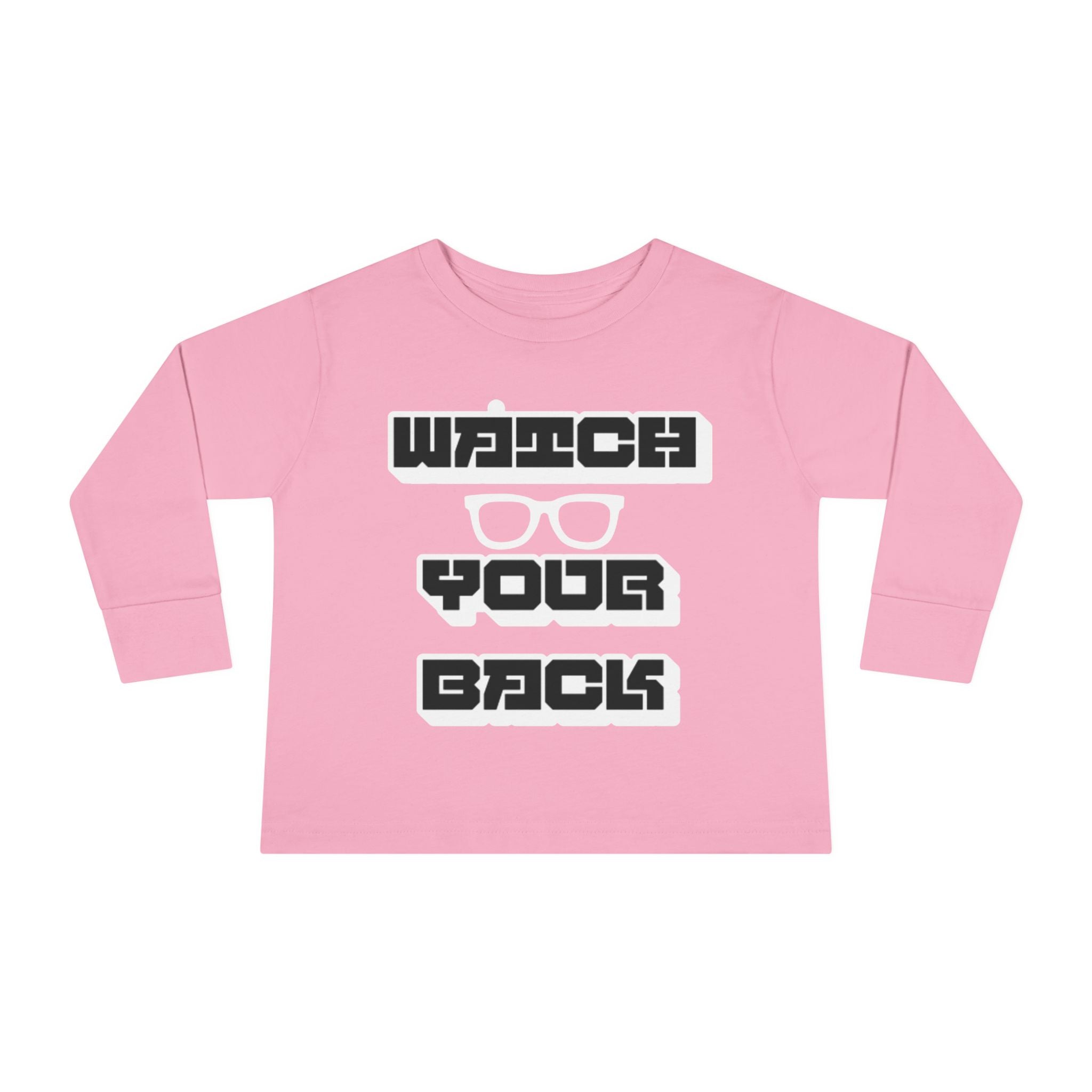Toddler Long Sleeve Tee — "Watch Your Back" Graphic