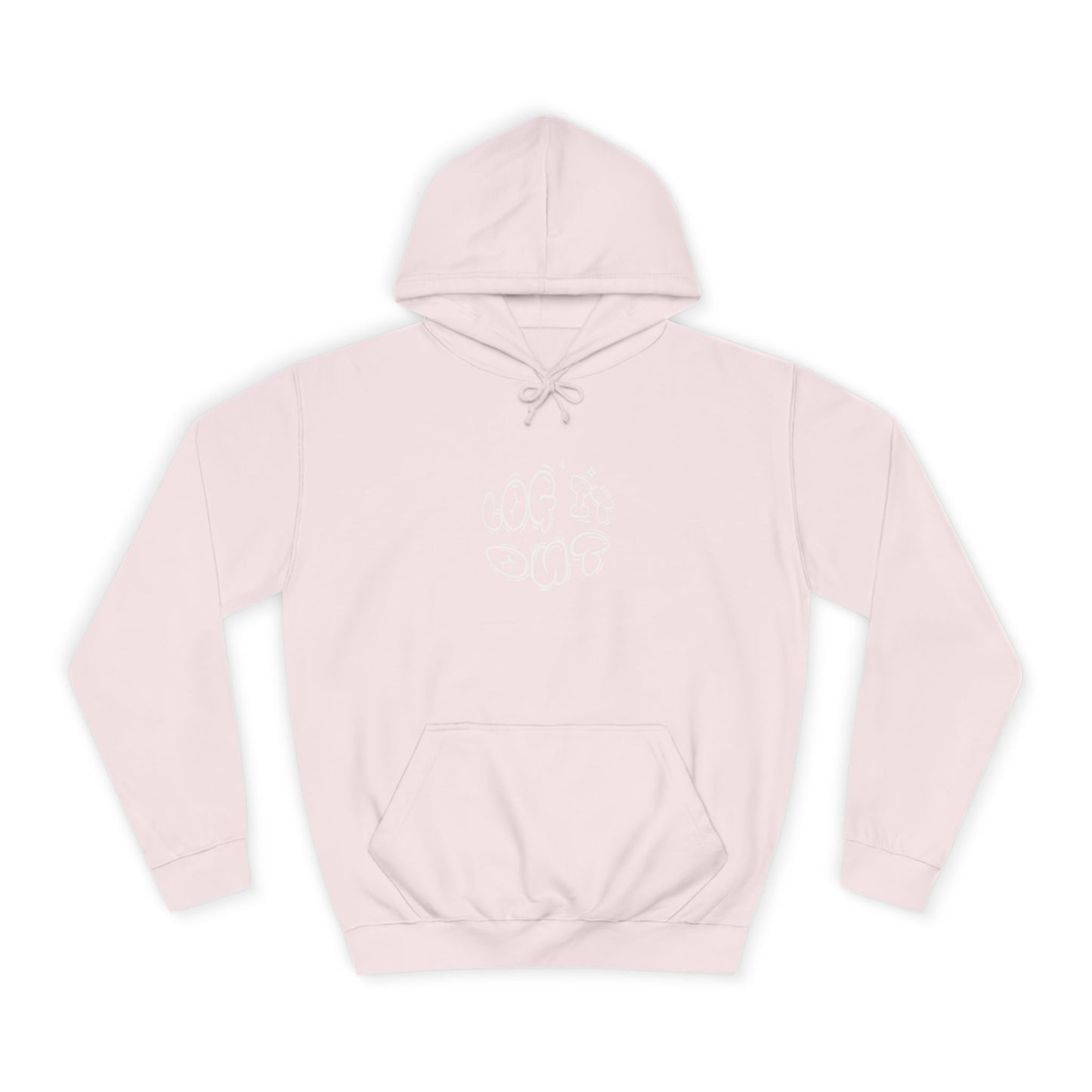 Cozy Unisex Hoodie - "Log It Out" Graphic - Perfect for Casual Wear, Gift