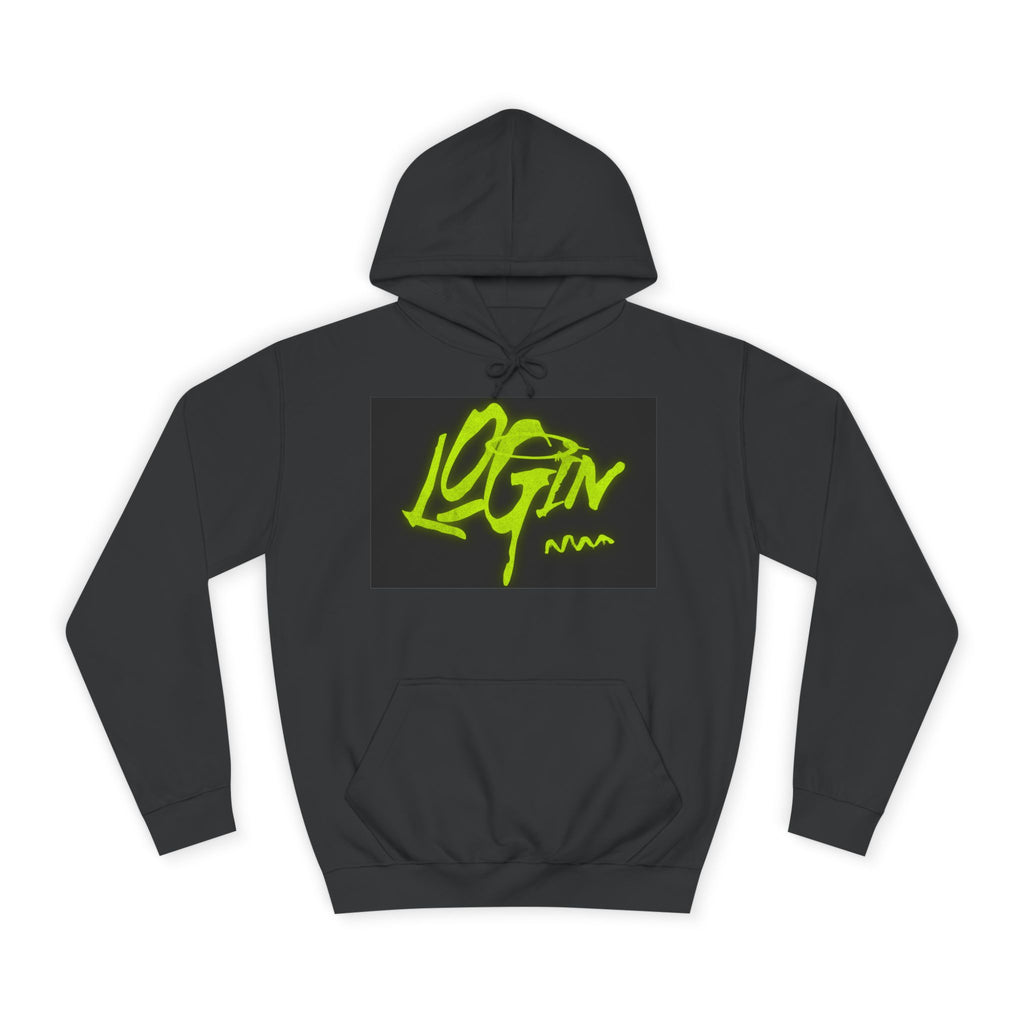 Trendy Unisex Hoodie - 'LOGIN' Graphic Design