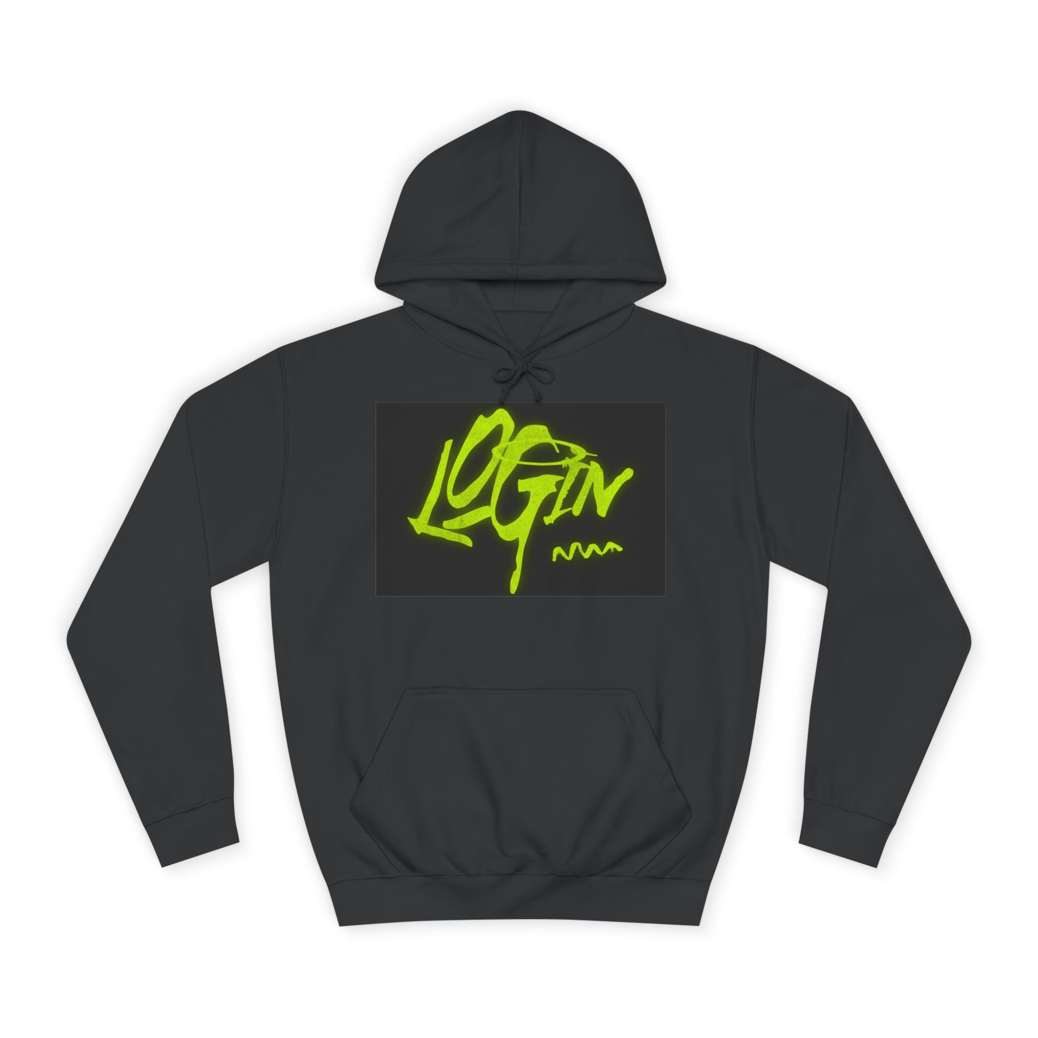 Trendy Unisex Hoodie - 'LOGIN' Graphic Design