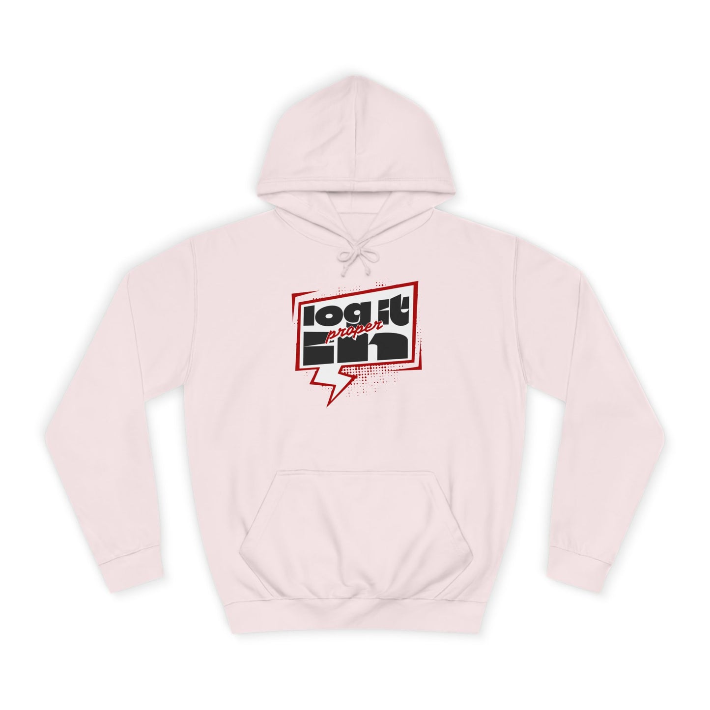 Unisex Log it in Hoodie - Casual Streetwear, College Apparel, Gift, Comfortable Hoodie, Unique Graphic Sweatshirt