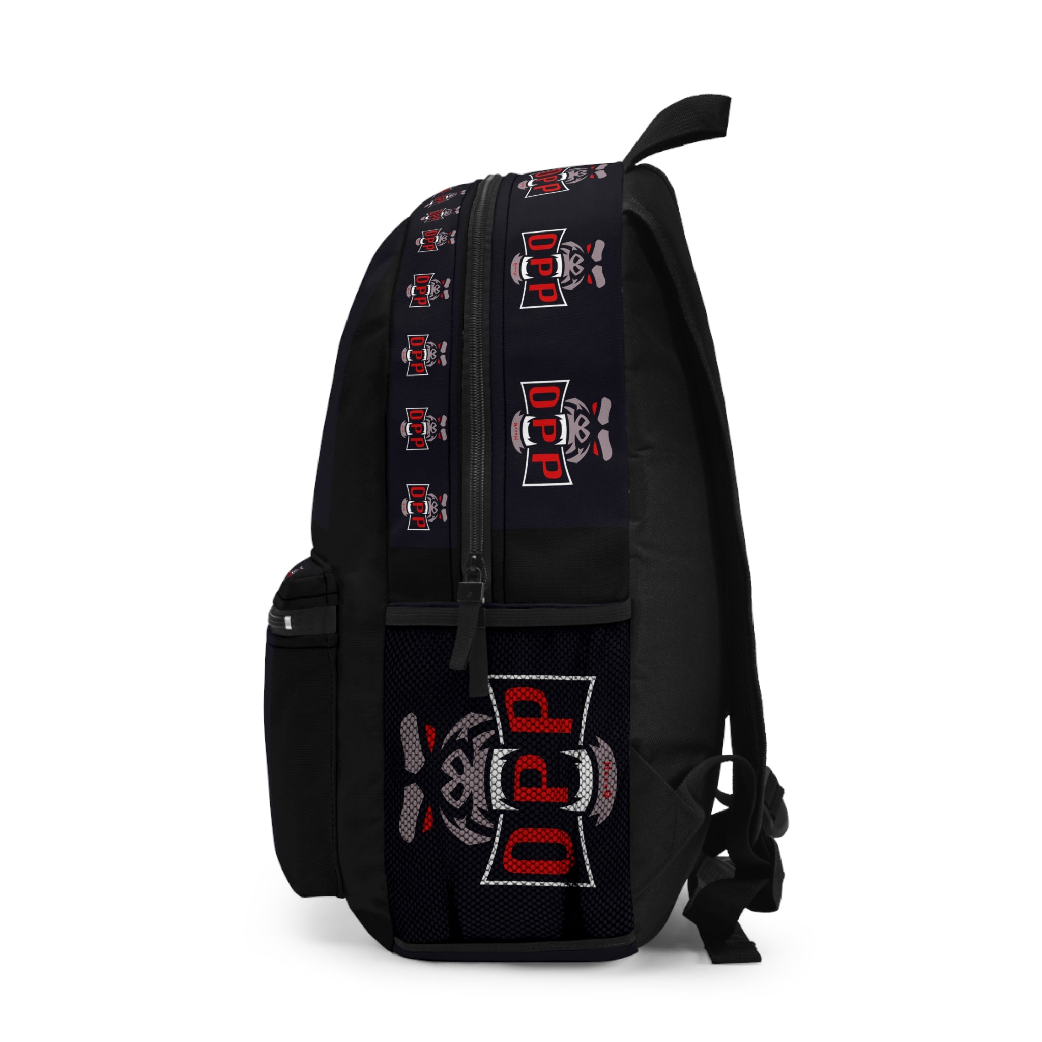 OPP Gorilla Logo Backpack — Black Graphic School & Travel Bag