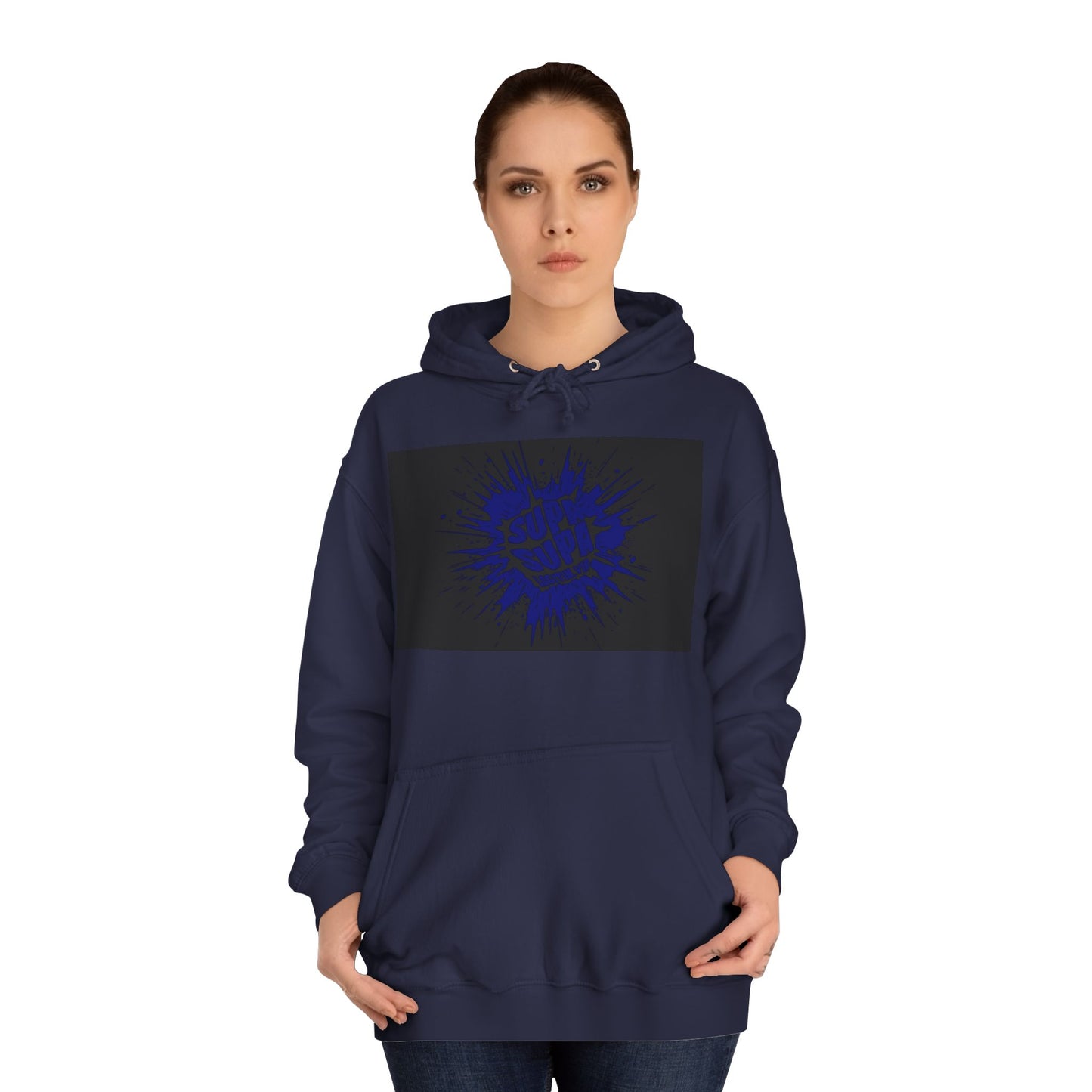 Unisex Supa Supa Hoodie with Bold Graphic Design, Comfortable Casual Wear, Ideal for Everyday, Perfect for Gifting, Spring and Fall Fashion