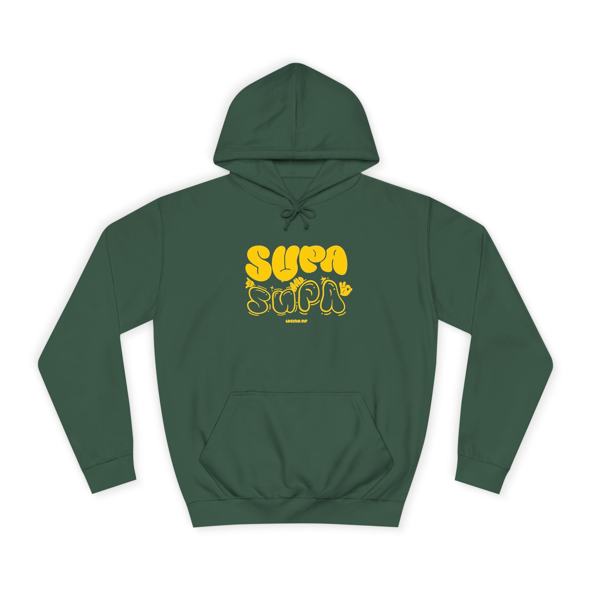 Cheerful Unisex Supa Supa Hoodie - Cozy Streetwear, Campus Style, Trendy Gift, Relaxed Fit, Perfect for Every day