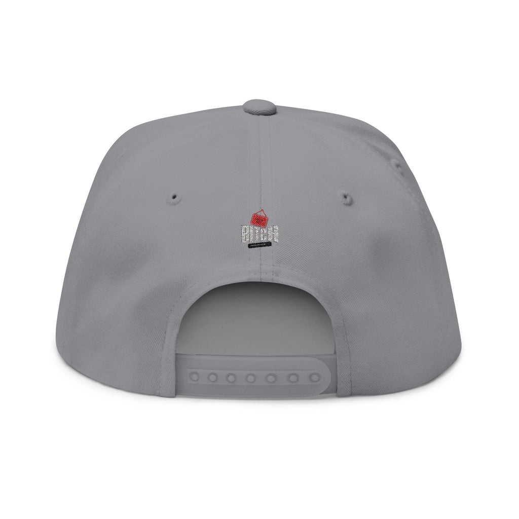 Embroidered 'Log it out'' Flat Bill Cap — Snapback