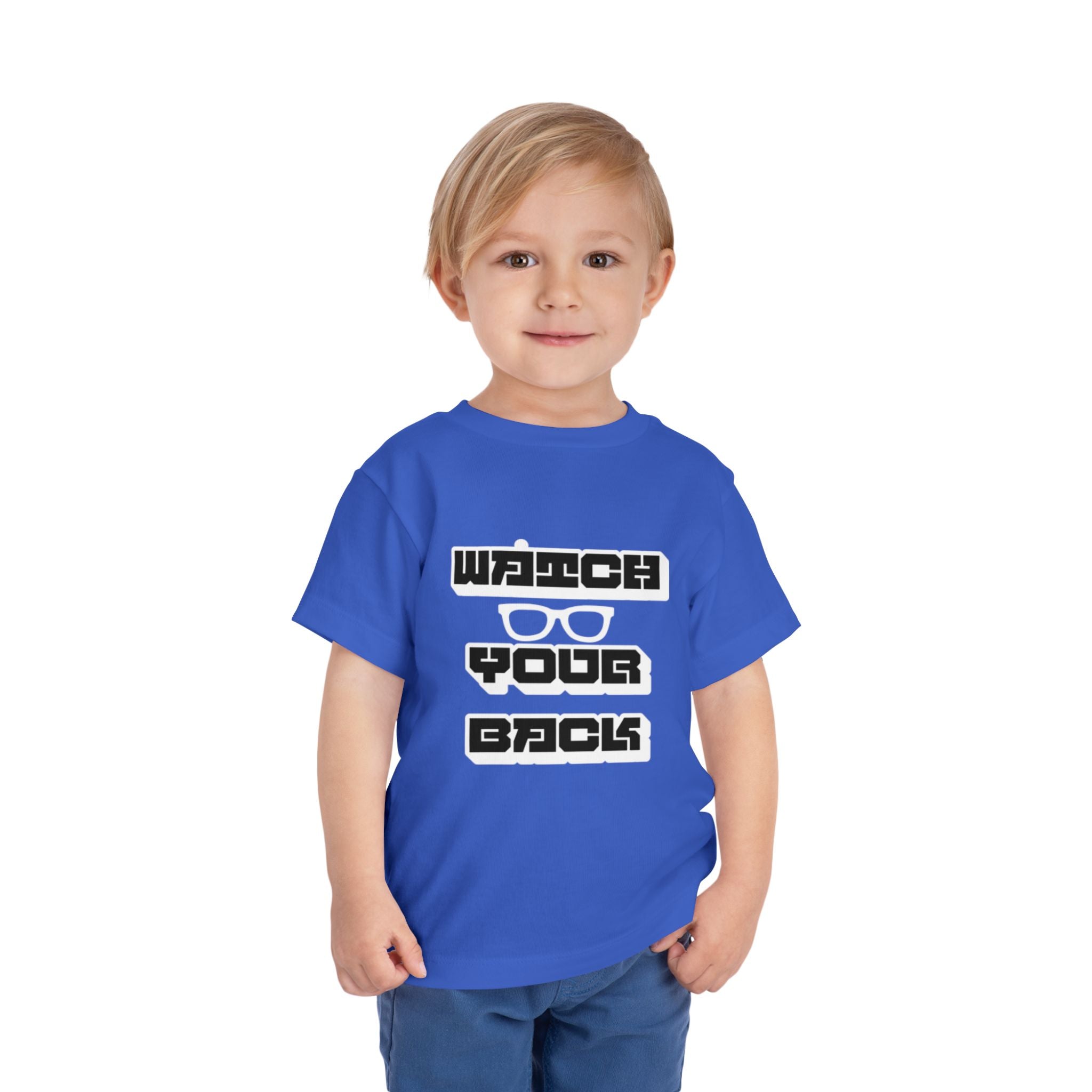 Toddler Tee — "Watch Your Back" Graphic Kids Shirt