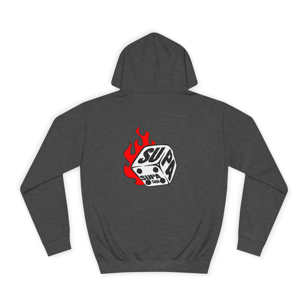 Cool Fire Graphic Unisex SUPA Hoodie, Apparel, Streetwear, Casual Wear, Unique Hooded Sweatshirt