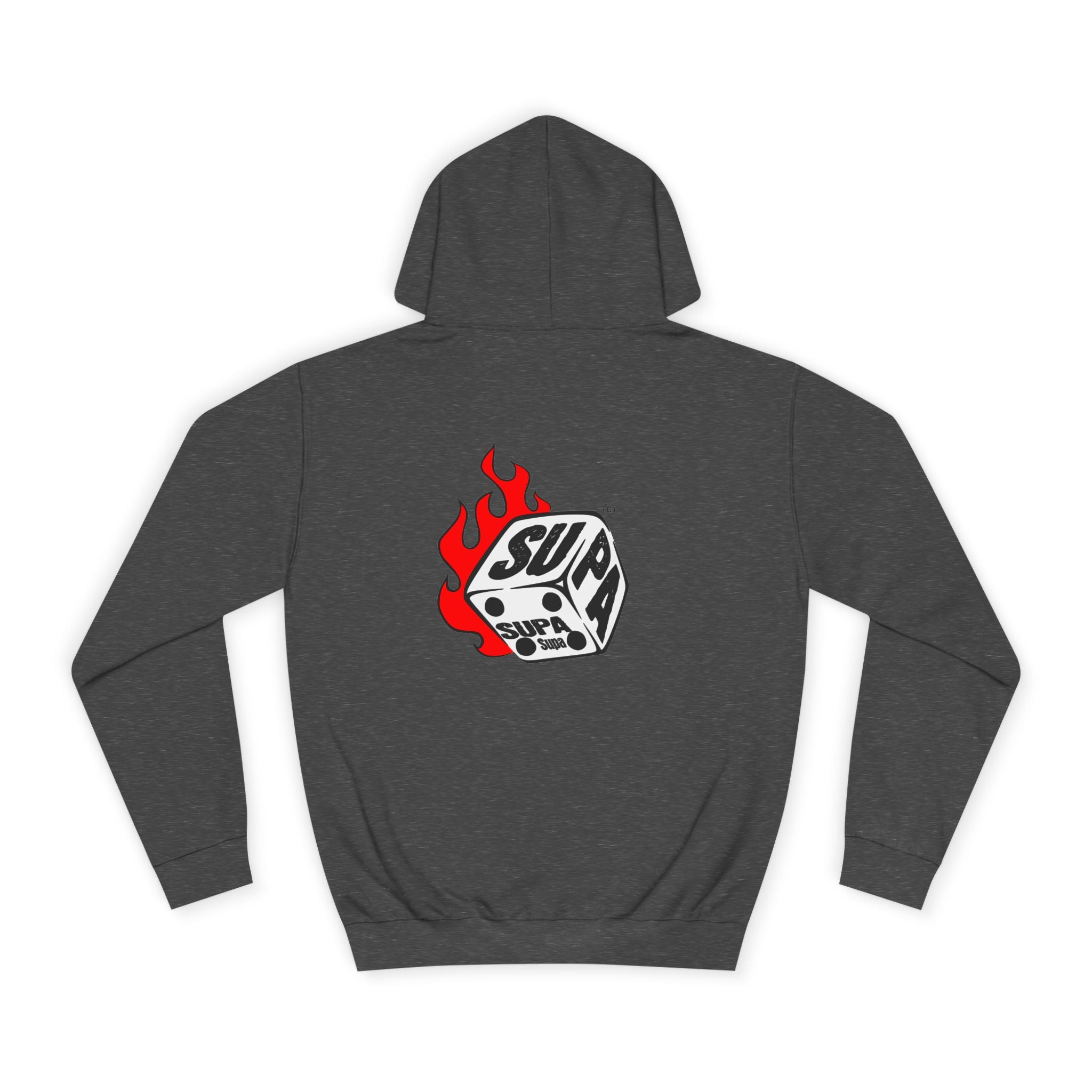 Cool Fire Graphic Unisex SUPA Hoodie, Apparel, Streetwear, Casual Wear, Unique Hooded Sweatshirt