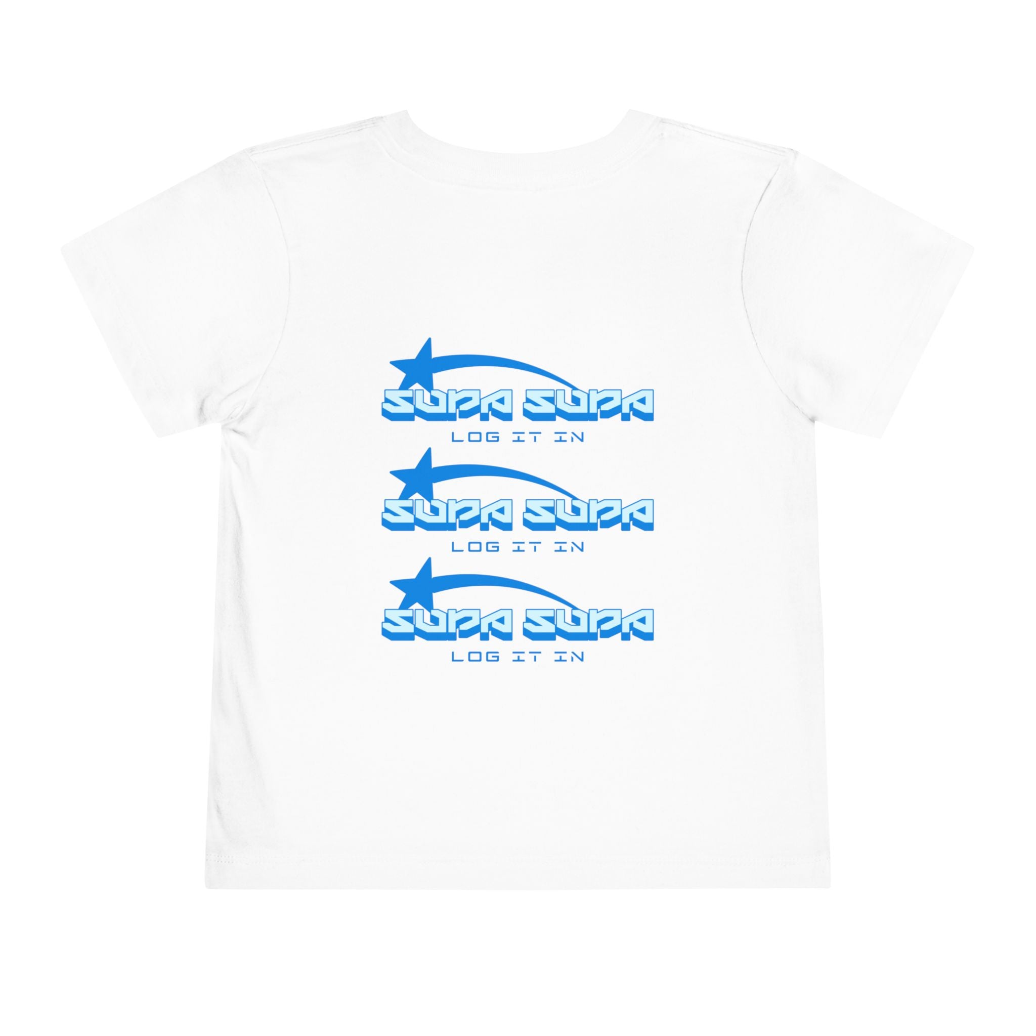 Toddler Tee — Blue Star 'Supa Supa' Graphic Shirt