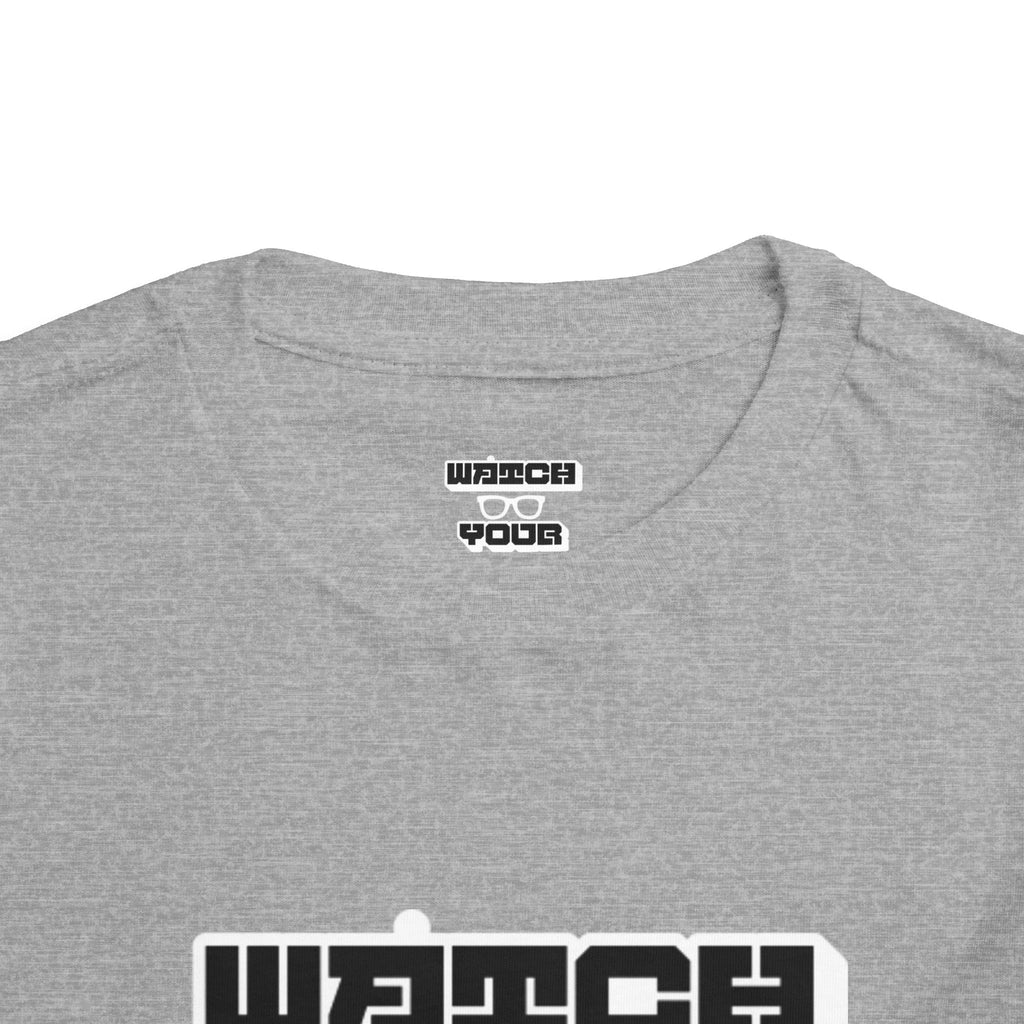 Toddler Tee — "Watch Your Back" Graphic Kids Shirt