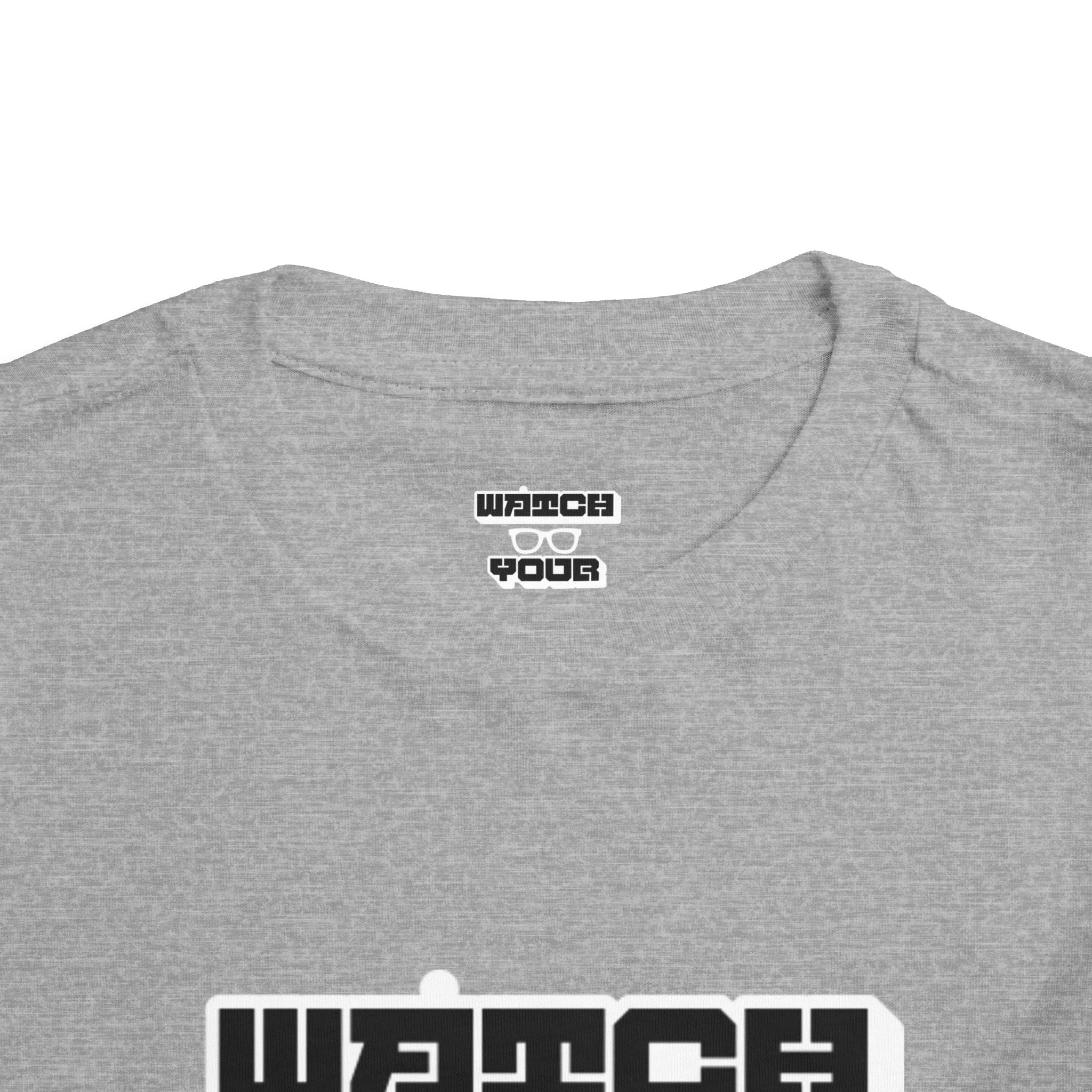 Toddler Tee — "Watch Your Back" Graphic Kids Shirt